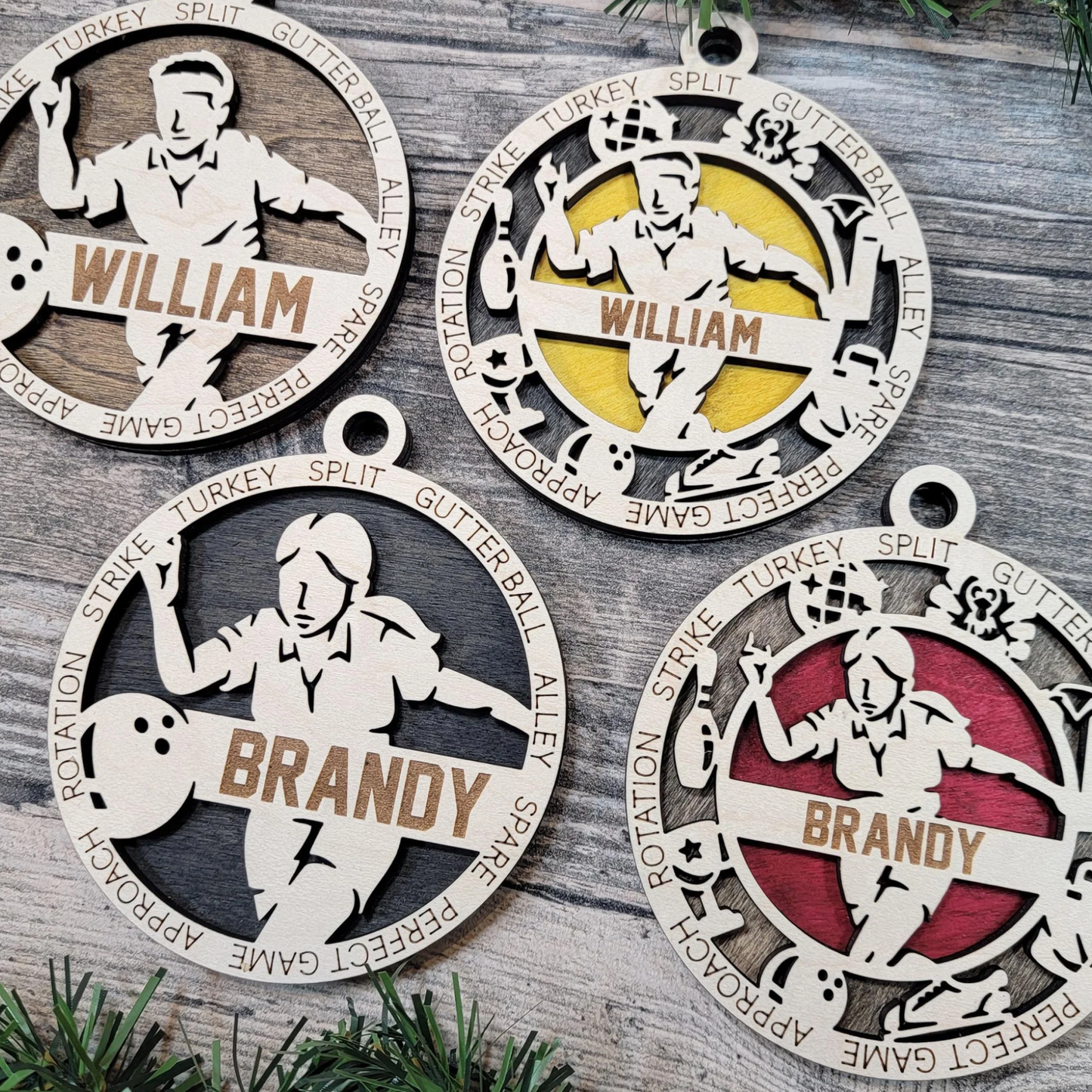 Personalized Bowling Ornament – Custom Player or Team Name