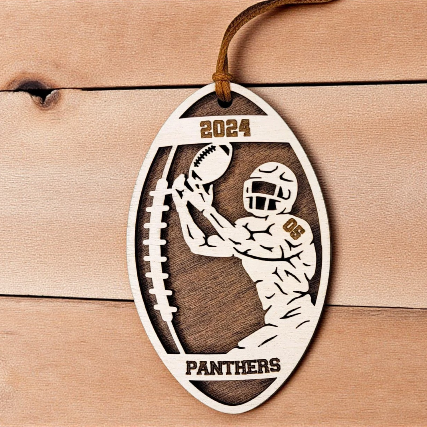 Personalized Football Ornament – Custom Player or Team Name