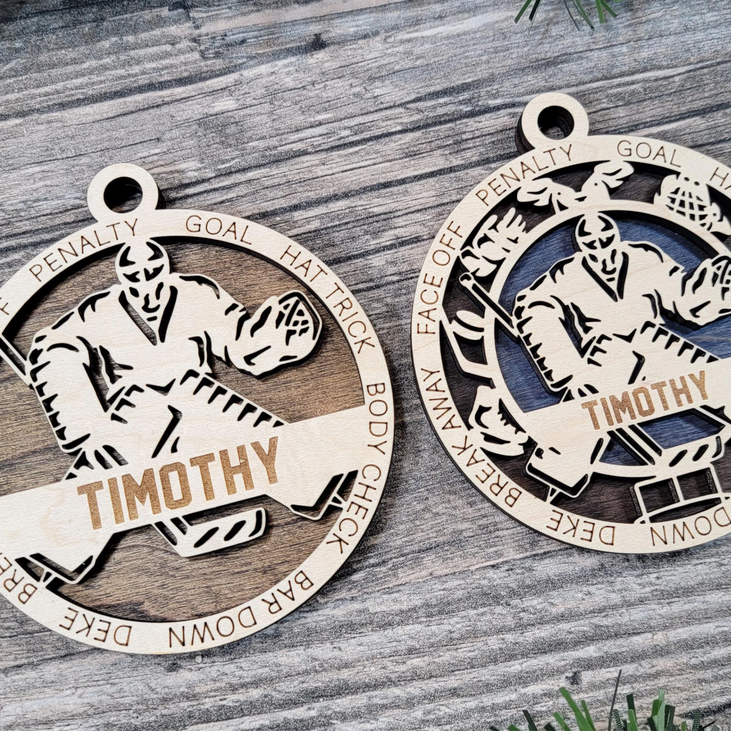 Personalized Hockey Ornament – Custom Player or Team Name