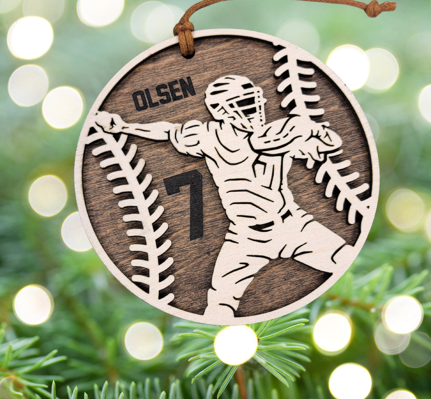 Personalized Baseball Ornament – Engraved Gift for Players & Coaches