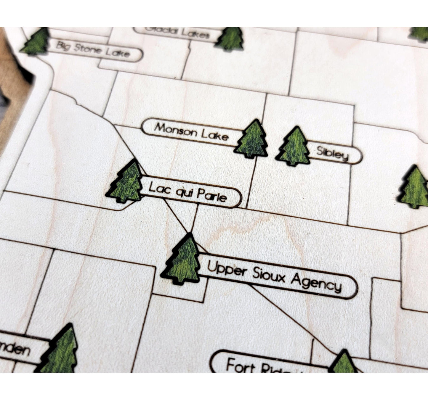 Personalized Minnesota State Parks Map Tracker – Custom Name Wooden Travel Keepsake