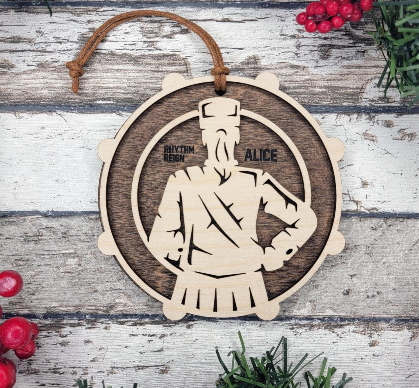 Marching Band Personalized Ornament – Custom Laser Engraved Christmas Ornament, Handmade 4 Inch Wood Keepsake with Name