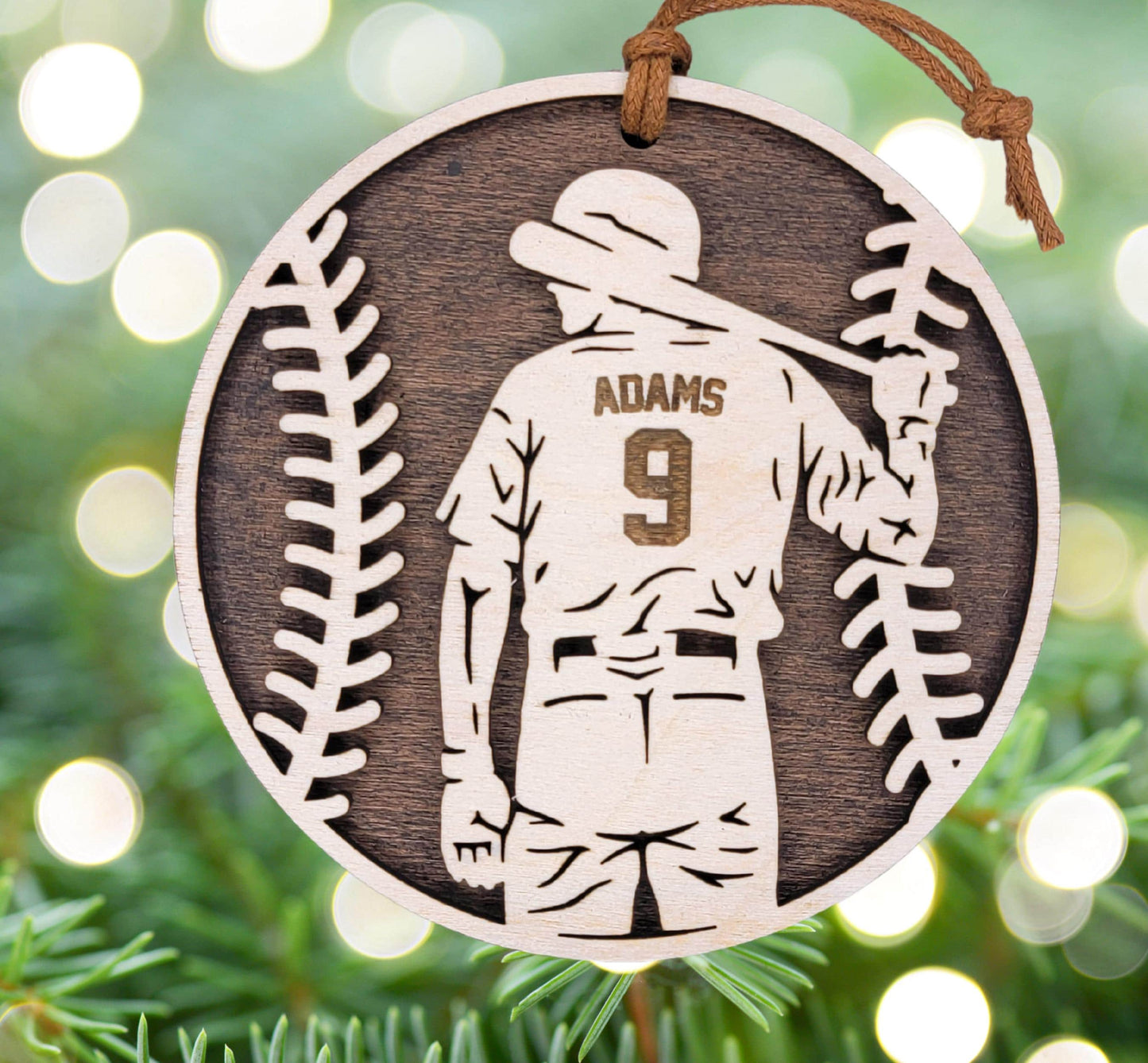 Personalized Baseball Ornament – Engraved Gift for Players & Coaches