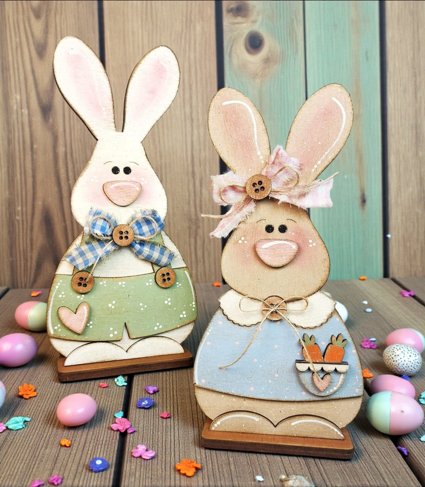 Bunny Shelf Sitter – DIY Paint Your Own MDF | 3" x 8" Easter / Spring Decor