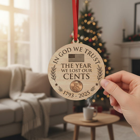 Final Year of the Penny Ornament – Wooden Commemorative Keepsake