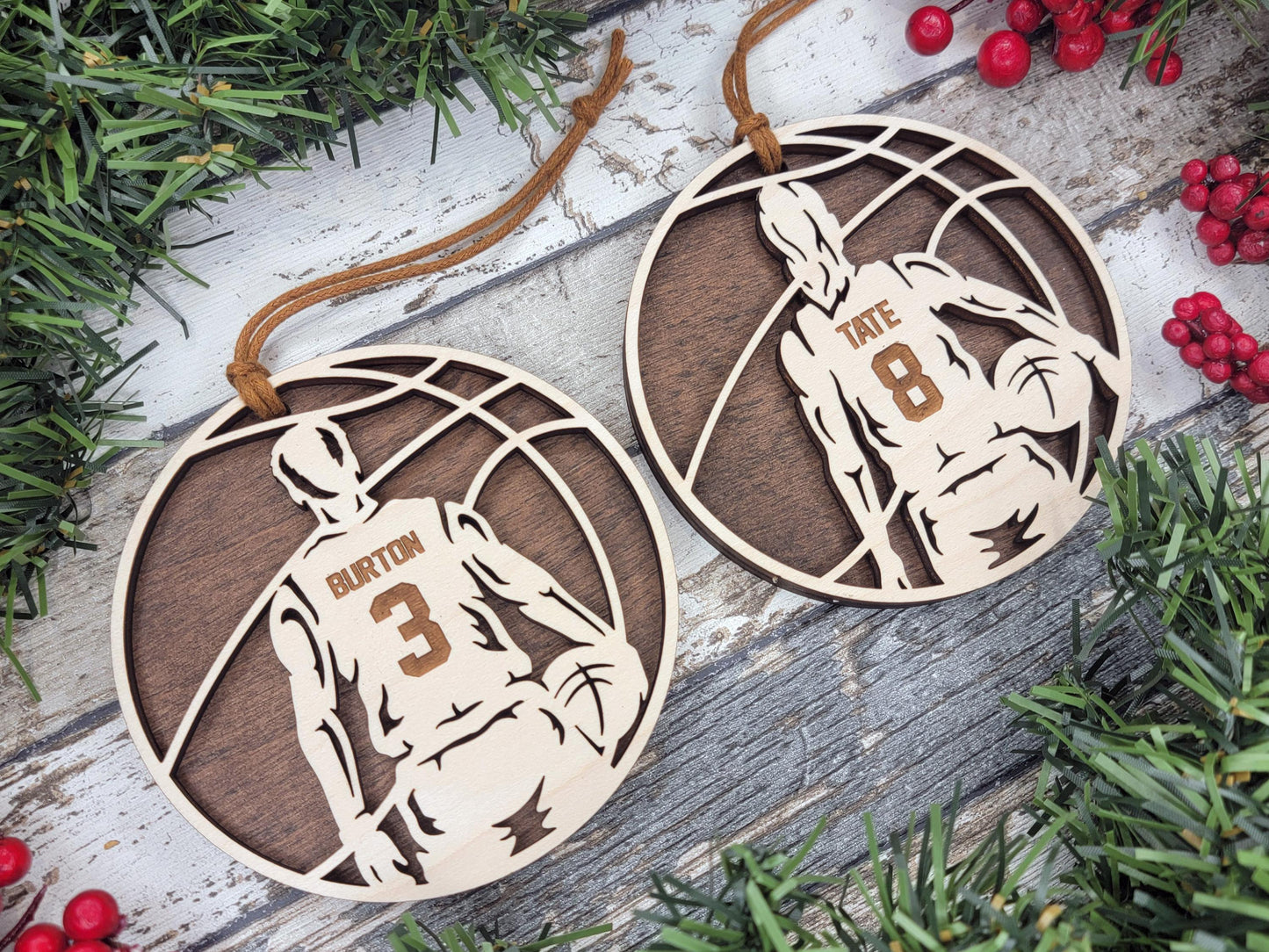 Personalized Basketball Ornament – Custom Sports Gift
