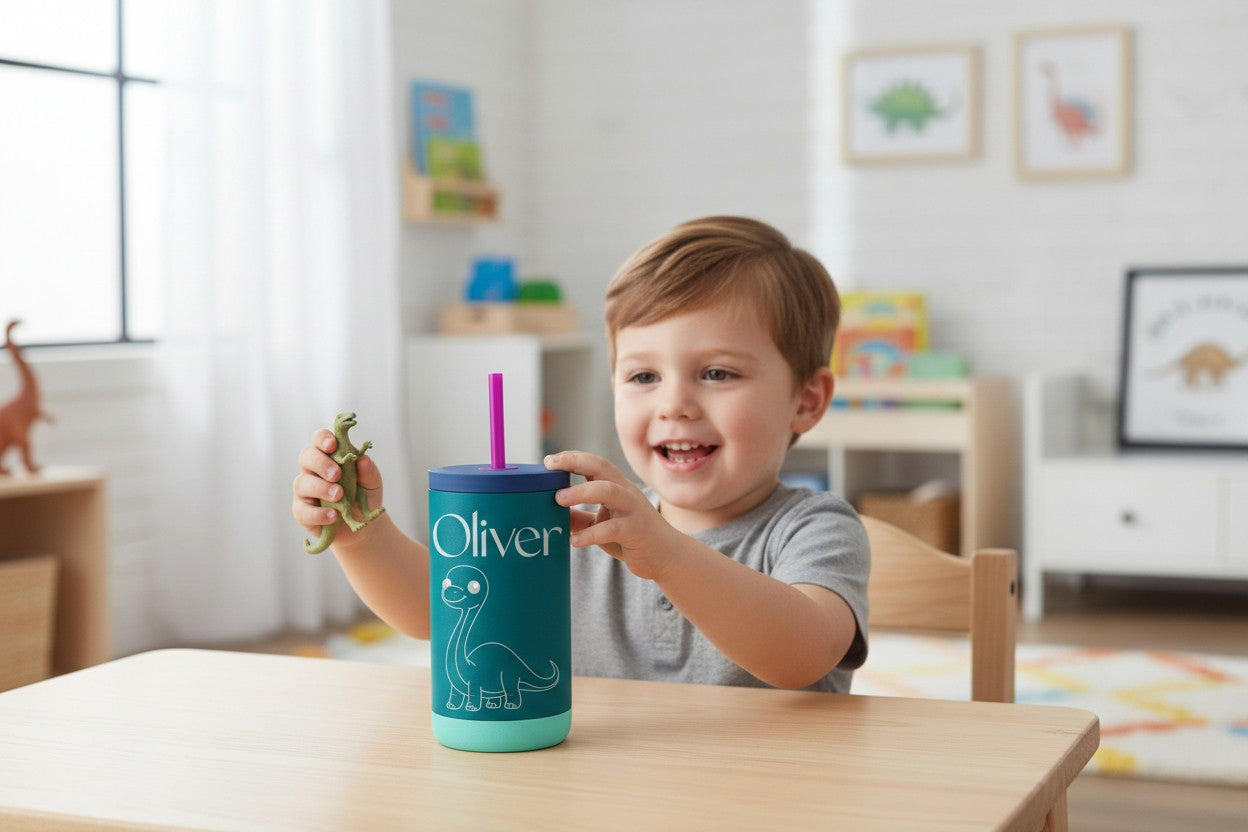 Little Explorer Kids Tumbler – Personalized Adventure Cup (12oz)