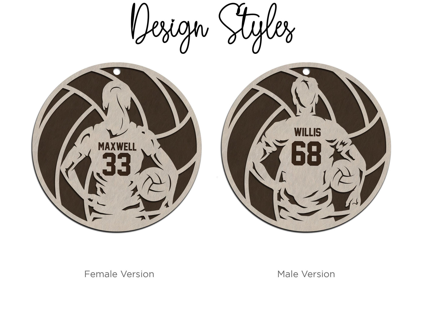 Volleyball Personalized Ornament – Custom Gift for Players & Coaches