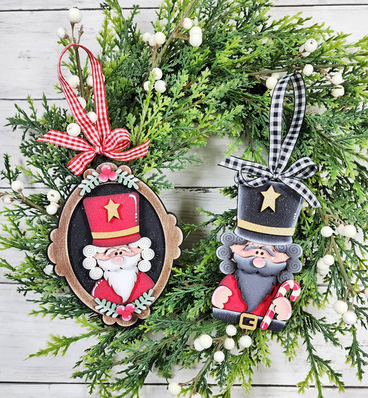 Hand Painted Nutcracker Ornament – Two Styles MDF Christmas Tree Decor