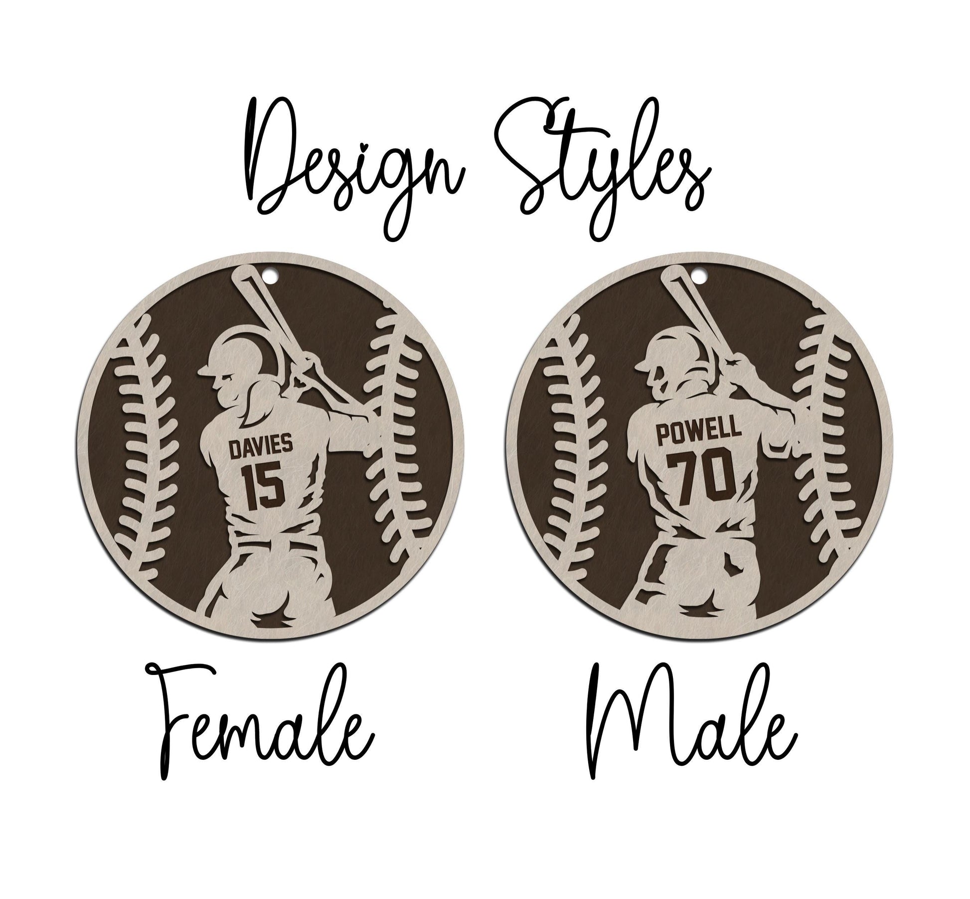 Personalized Baseball Ornament, Custom Baseball Player Christmas Ornament, Kids Baseball Gift, Boy Girl Softball Keepsake, Team Coach Gift