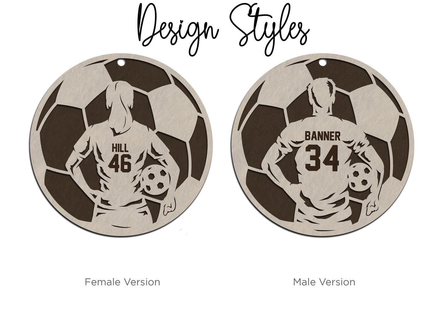 Personalized Soccer Ornament, Custom Soccer Player Christmas Ornament, Kids Soccer Gift, Boy Girl Soccer Keepsake, Team Coach Gift