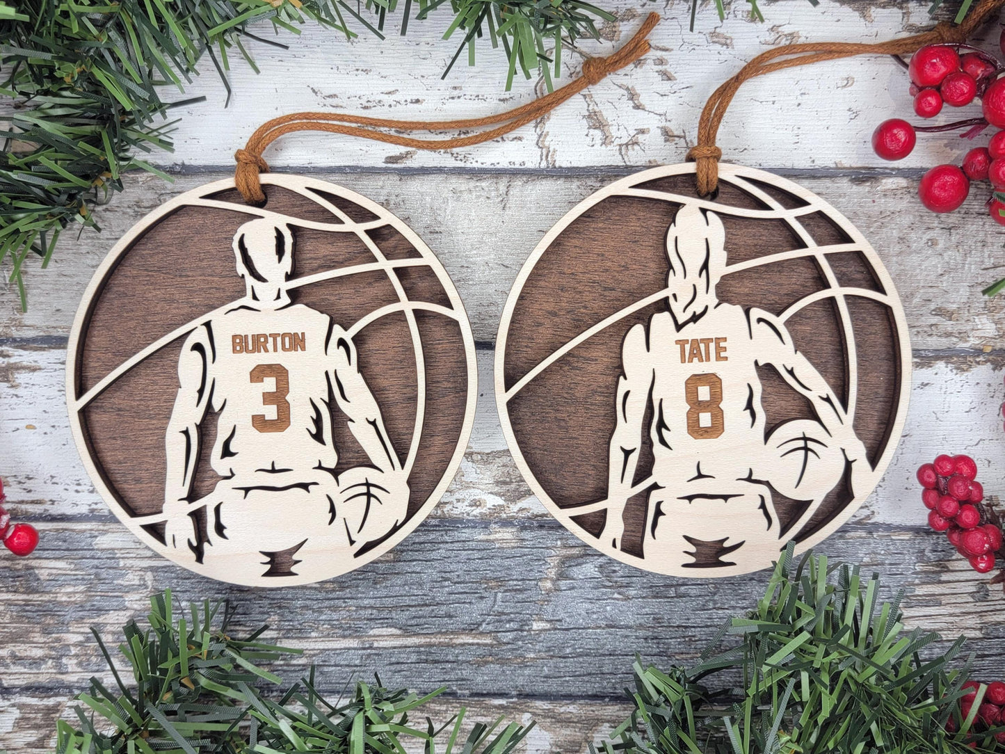 Personalized Basketball Ornament, Custom Basketball Player Christmas Ornament, Kids Basketball Gift, Athlete Keepsake, Team Coach Gift