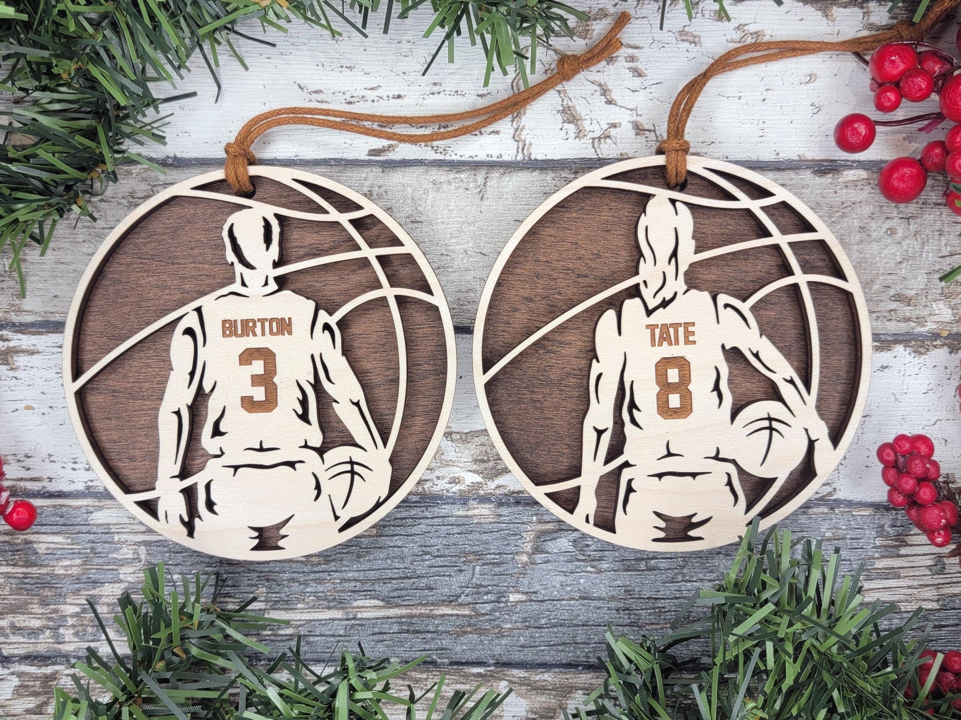 Personalized Basketball Ornament, Custom Basketball Player Christmas Ornament, Kids Basketball Gift, Athlete Keepsake, Team Coach Gift