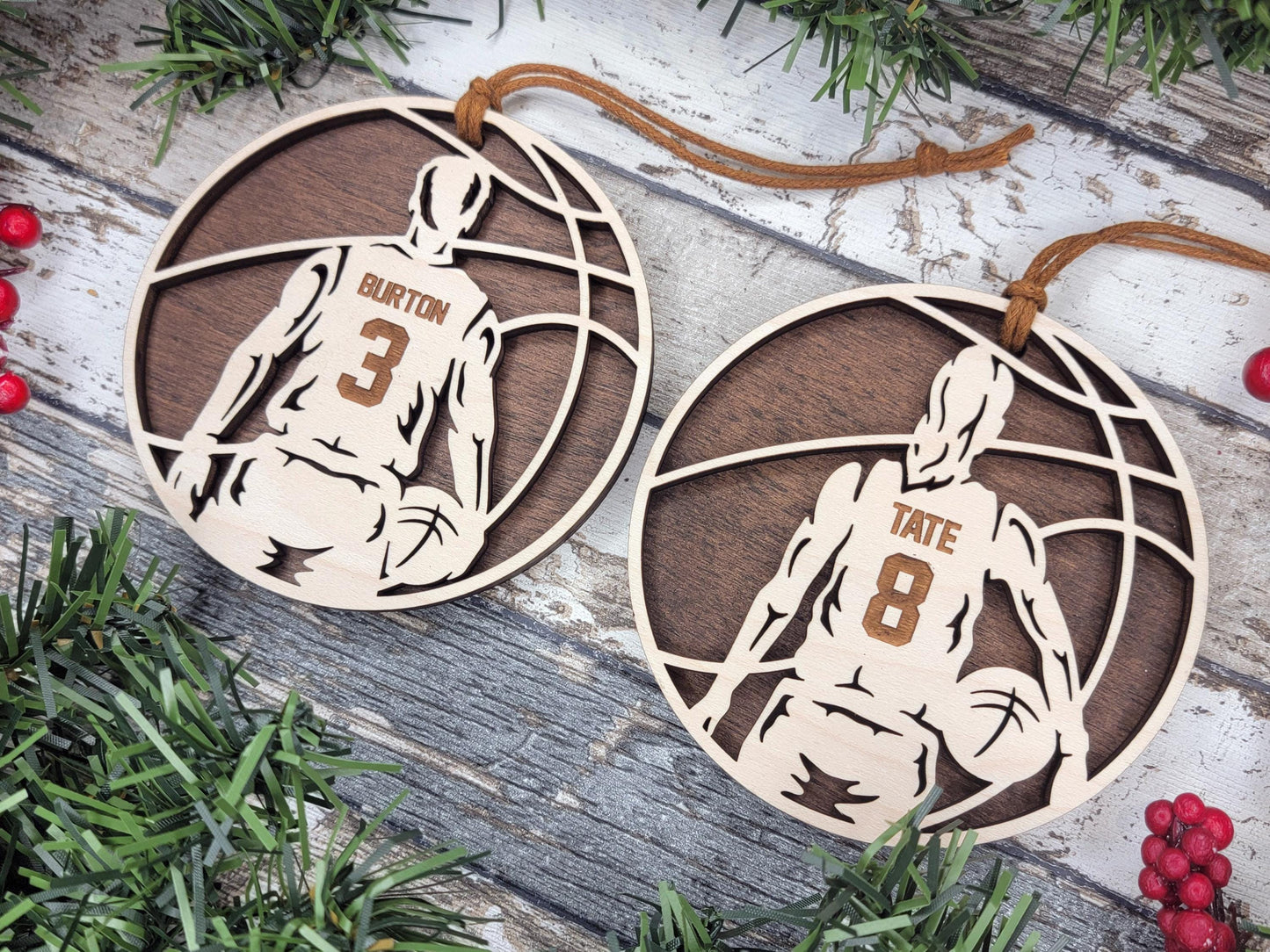 Personalized Basketball Ornament, Custom Basketball Player Christmas Ornament, Kids Basketball Gift, Athlete Keepsake, Team Coach Gift