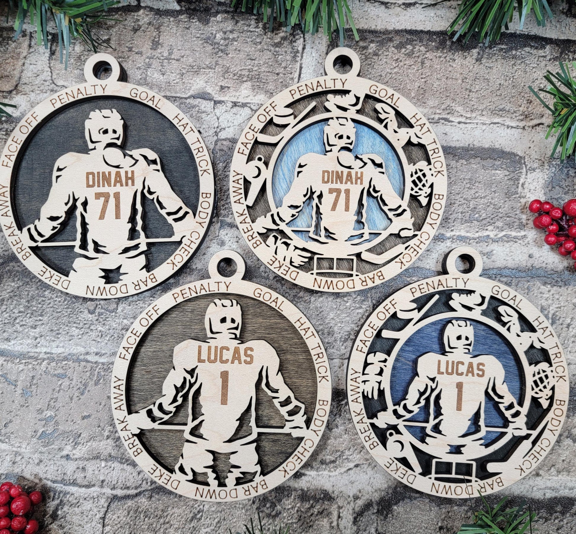 Personalized Hockey Goalie Ornament, 2025 Gift for Goalies