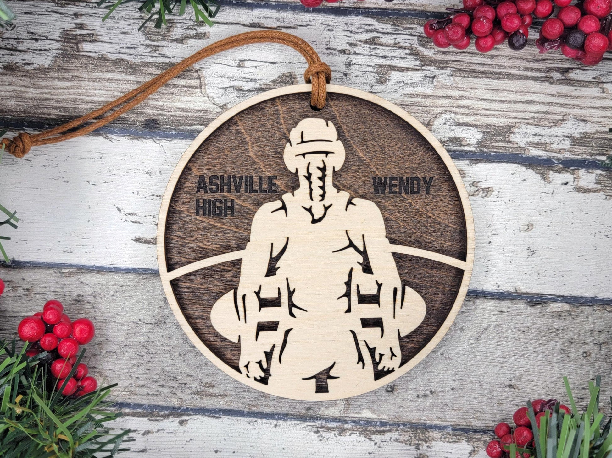 Personalized Wrestling Ornament – Custom Sports Christmas Keepsake with Name and Year