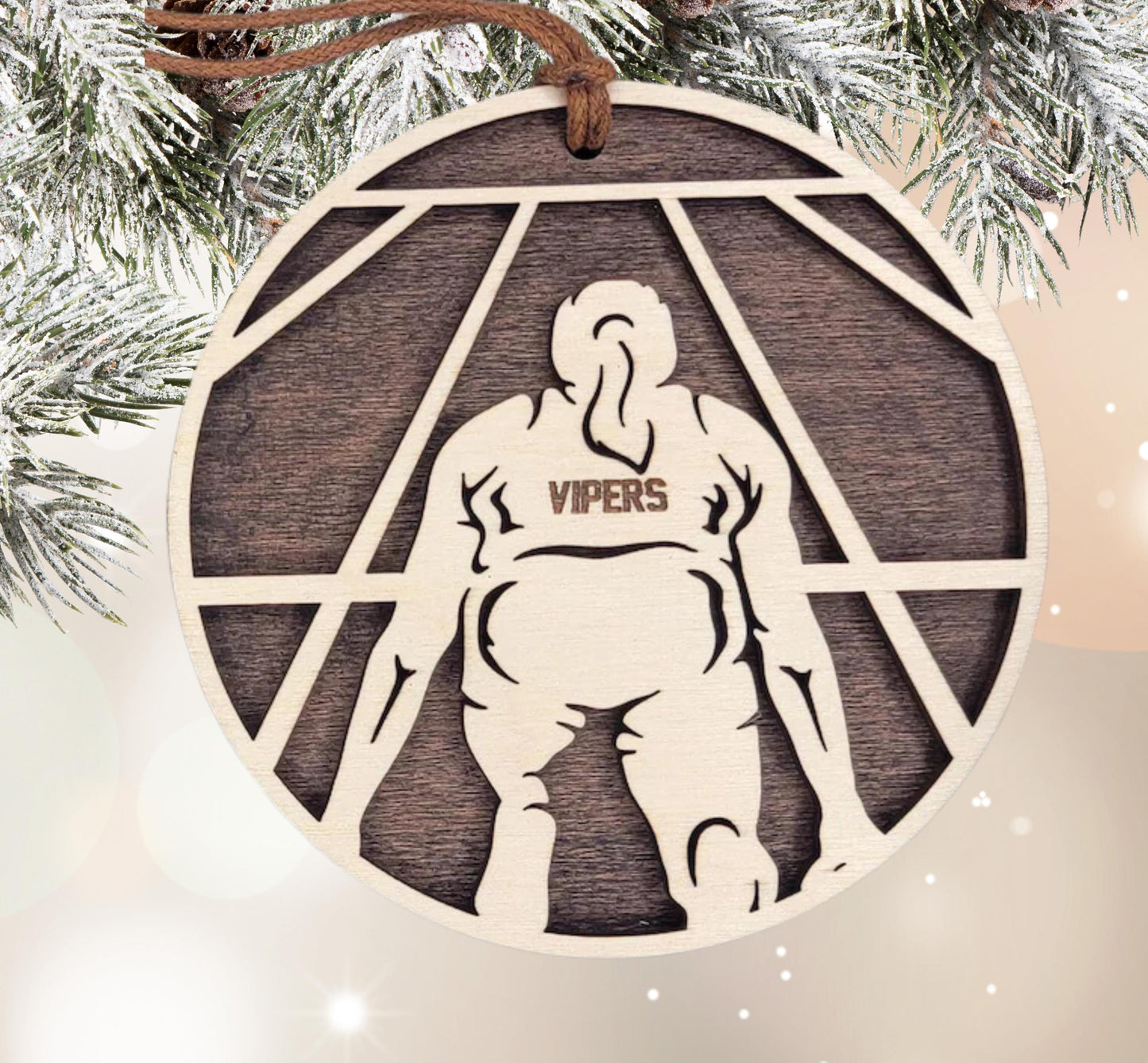 Personalized Track Runner Christmas Ornament
