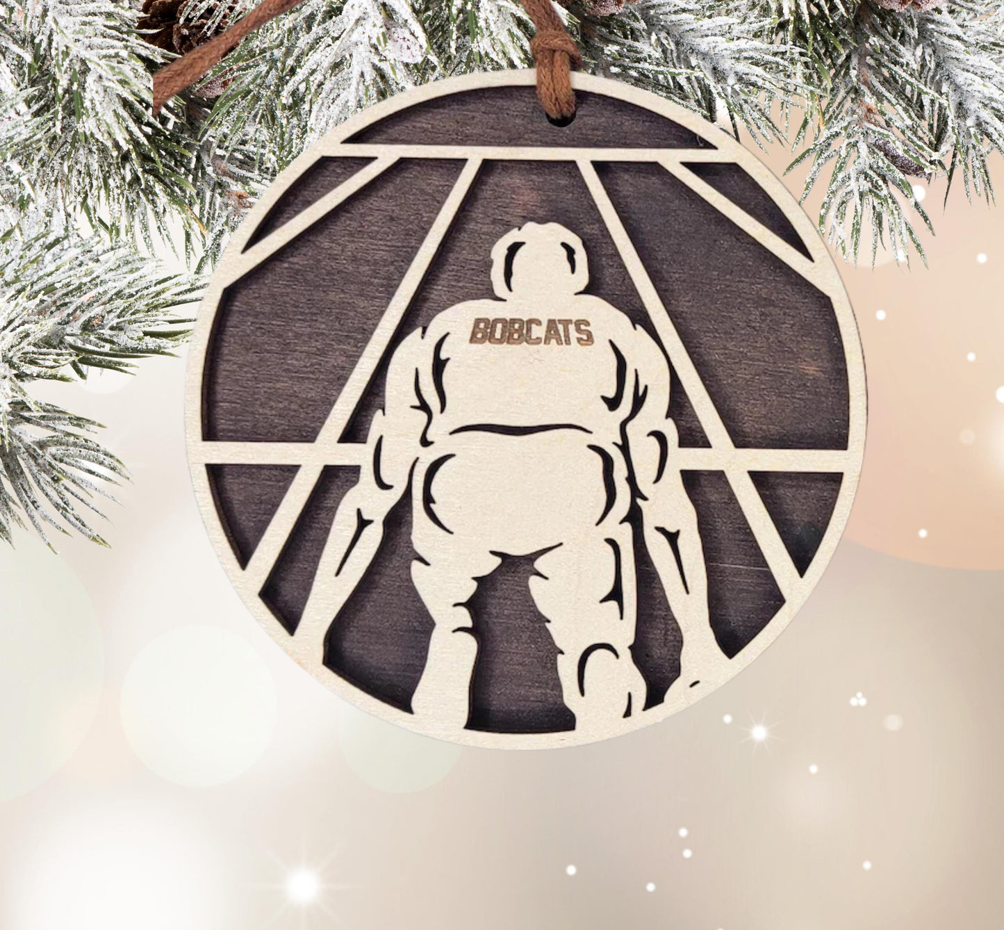 Personalized Track Runner Christmas Ornament