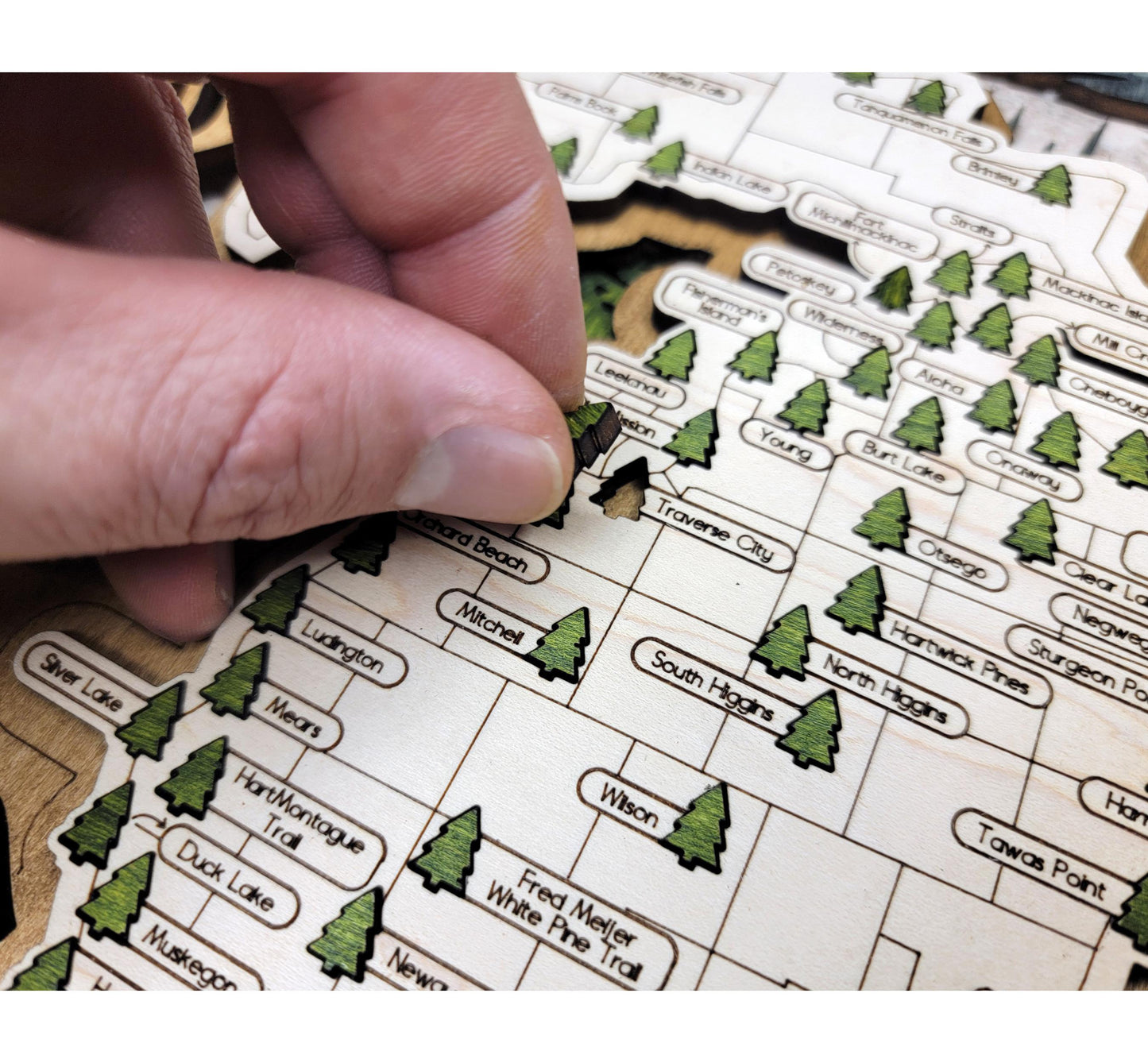 Personalized Wisconsin State Parks Map | WI Travel Tracker | Hiking & Camping Gift | Wisconsin Gift for Her | Wisconsin Wall Art