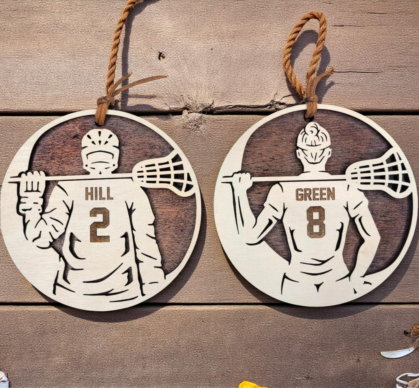 Personalized Lacrosse Ornament – Custom Sports Christmas Keepsake with Name and Year