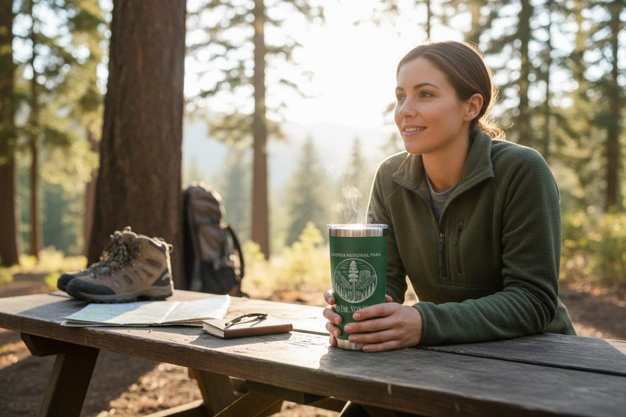 Engraved National Park Tumbler – Personalized Adventure Travel Mug