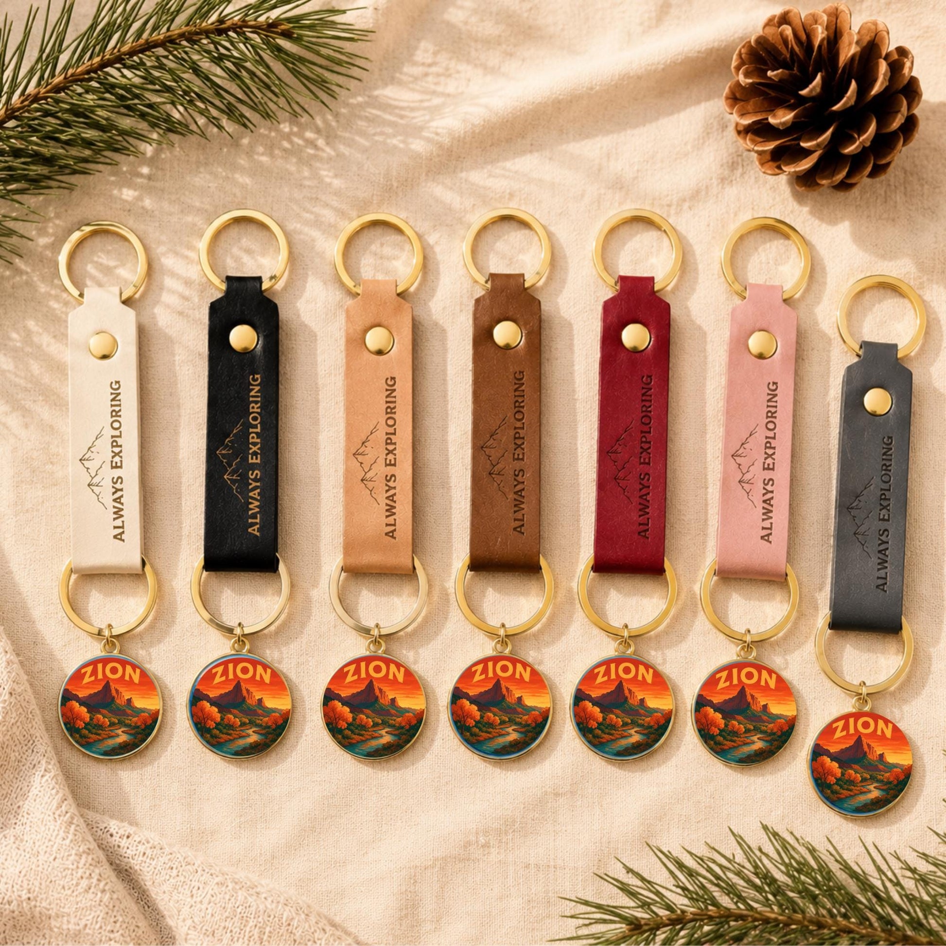 Zion National Park Charm - Zion Keychain - Zion Souvenir - Zion Gift - National Park Charm - Hiking Gift - Nature Lover Gift