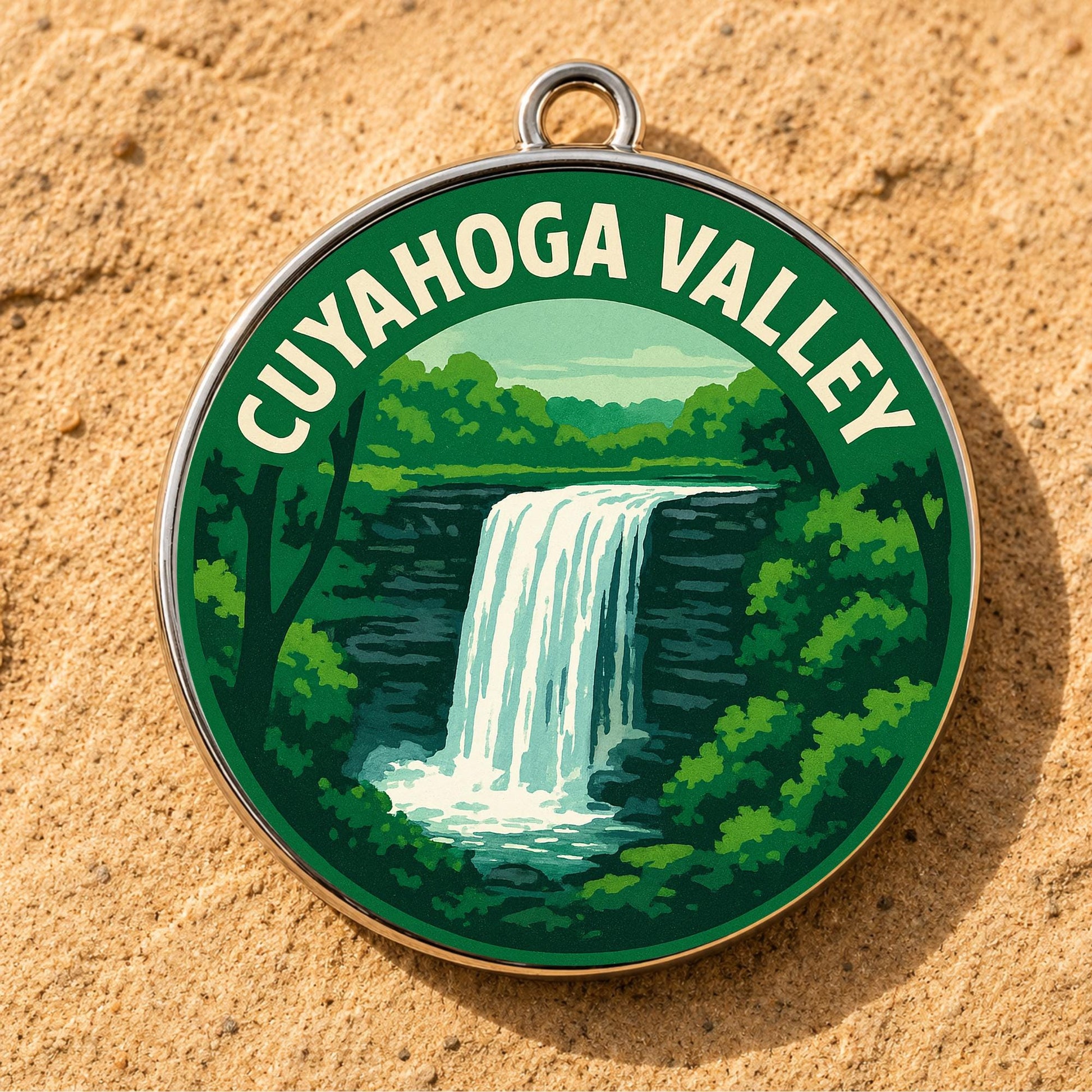 Cuyahoga Valley National Park Charm | CVNP Keychain | Ohio Hiking Gift | National Park Souvenir | Nature Lover Gift | Ohio Gift