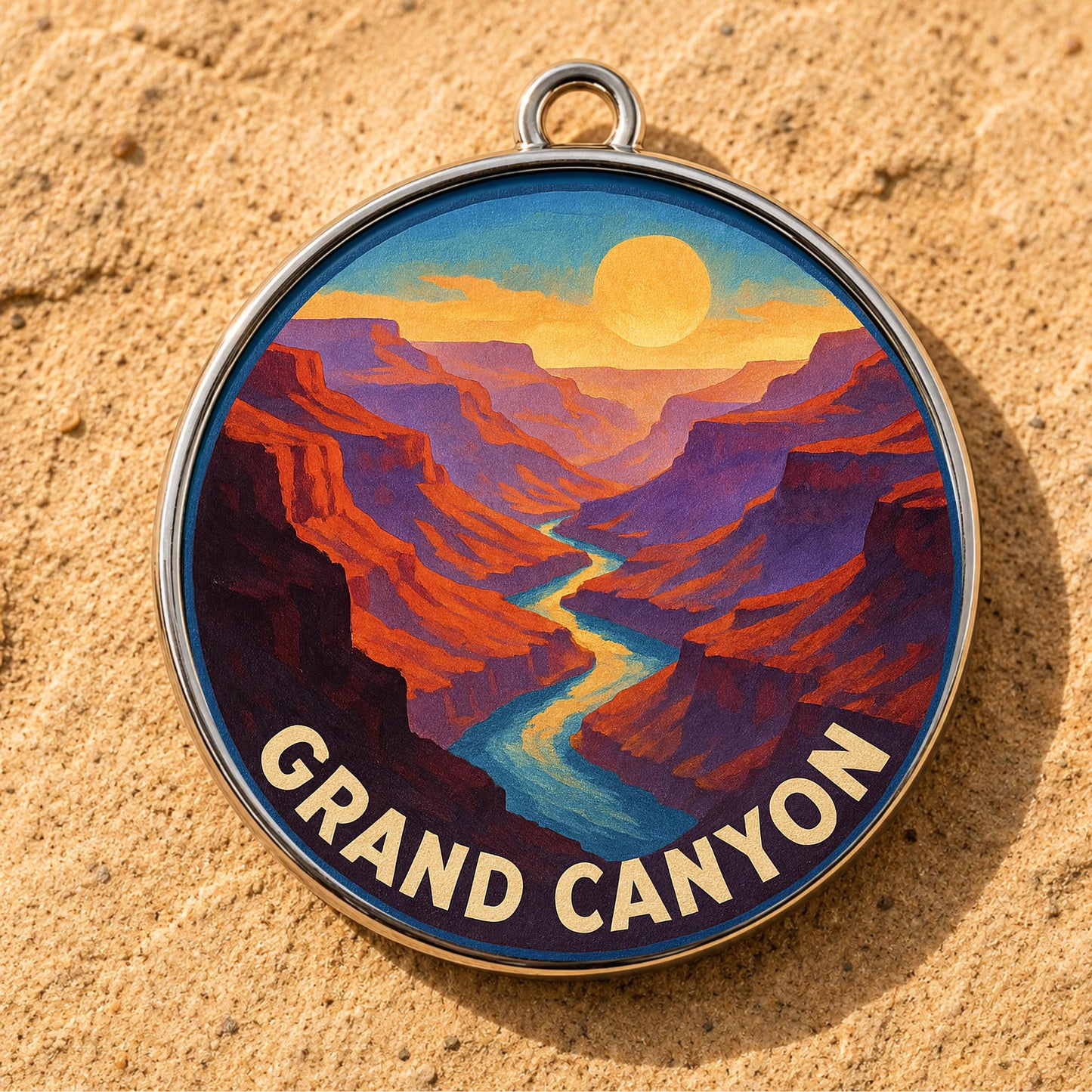 Grand Canyon National Park Charm | Grand Canyon Keychain | Arizona Hiking Gift | National Park Souvenir | Nature Lover Gift | Arizona Gift