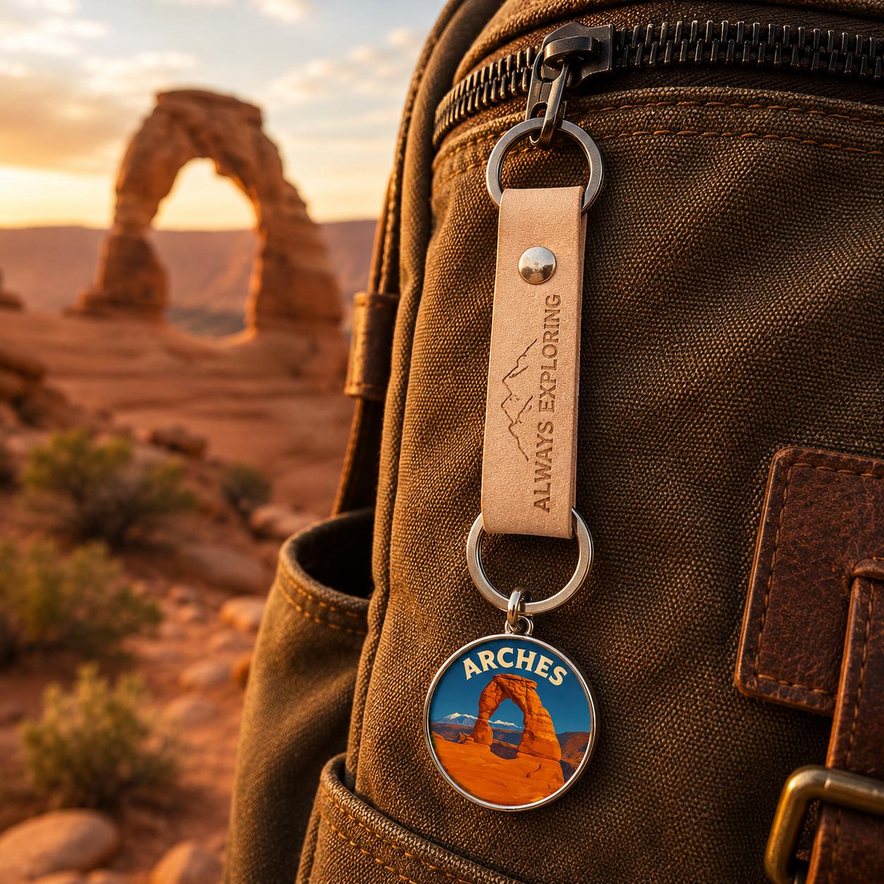 Arches National Park Charm | Arches Keychain |Utah Hiking Gift | National Park Souvenir | Nature Lover Gift | Utah Gift