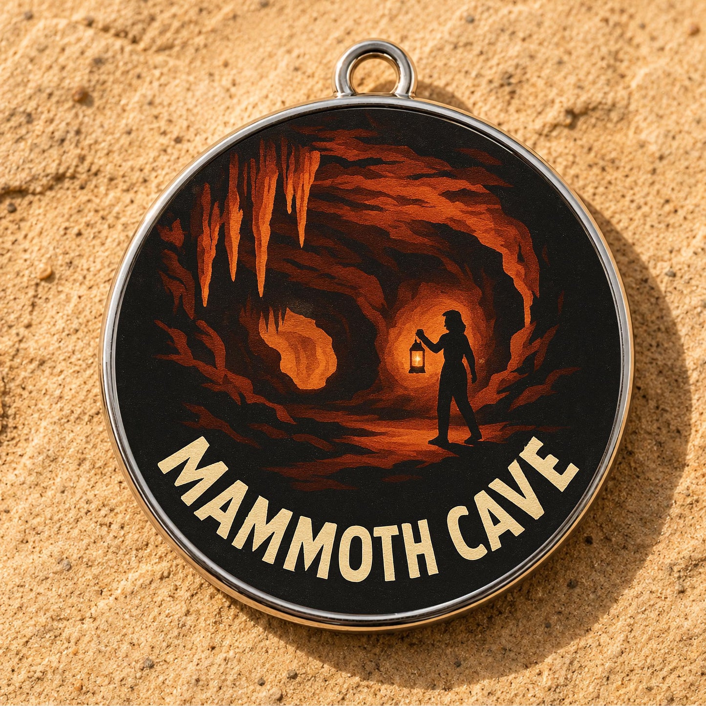 Mammoth Cave National Park Charm | Mammoth Cave Keychain | Kentucky Hiking Gift | National Park Souvenir | Nature Lover Gift | Kentucky Gift