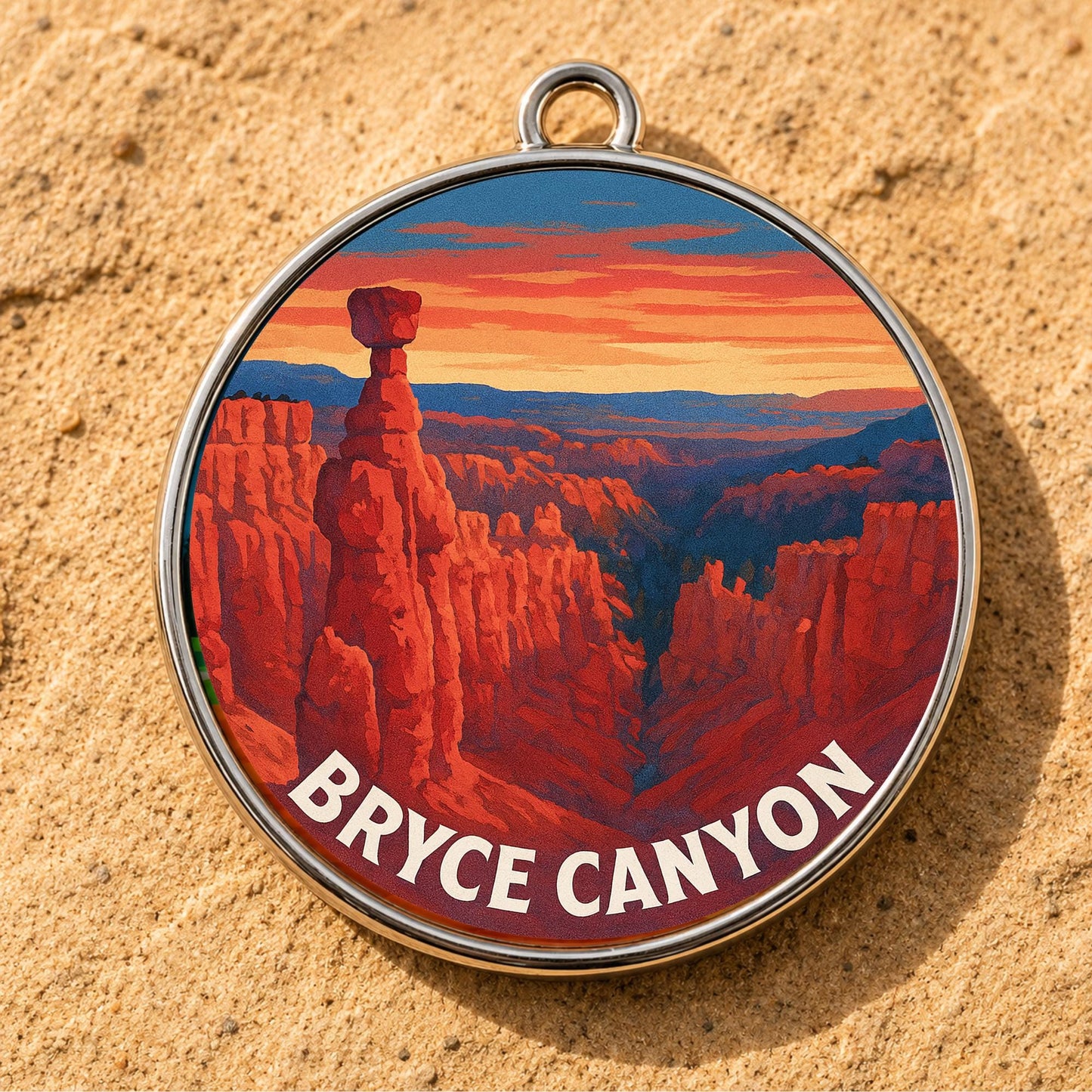 Bryce Canyon National Park Charm | Bryce Canyon Keychain | Utah Hiking Gift | National Park Souvenir | Nature Lover Gift | Utah Gift