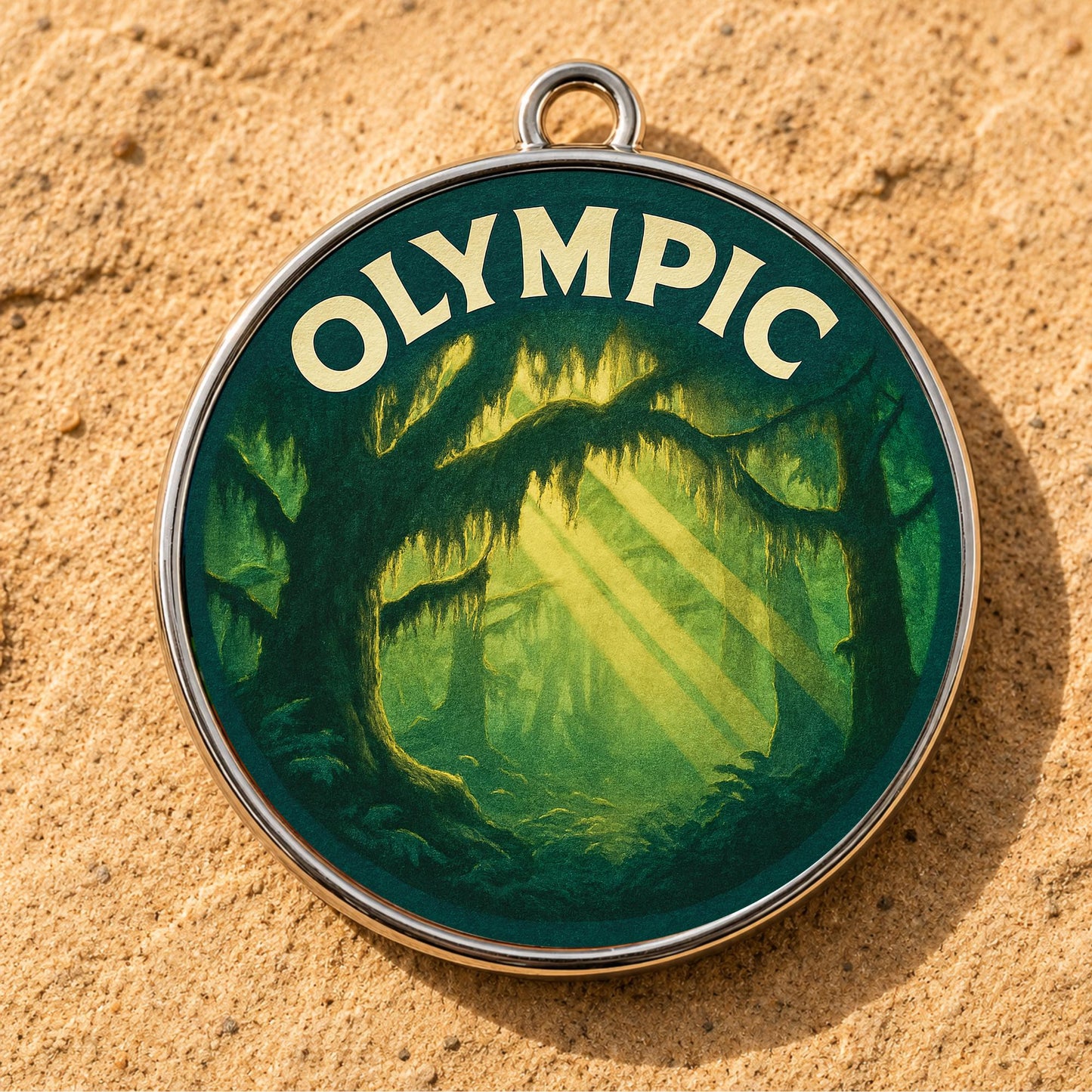 Olympic National Park Charm | Olympic Keychain | Washington Hiking Gift | National Park Souvenir | Nature Lover Gift | Washington Gift