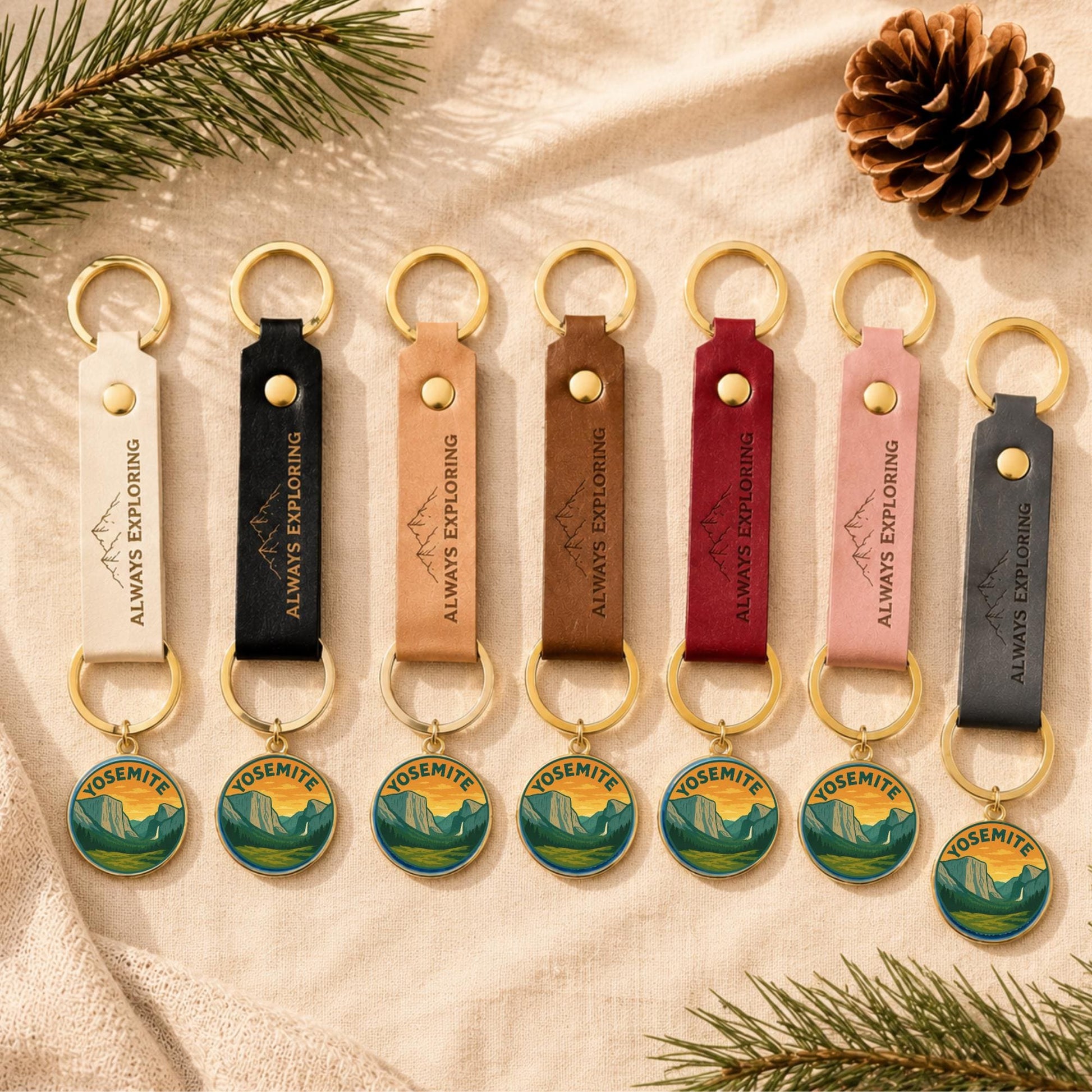Yosemite National Park Charm - Yosemite Keychain - Yosemite Souvenir - Yosemite Gift - National Park Charm - Hiking Gift - Nature Lover Gift