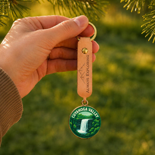 Cuyahoga Valley National Park Charm | CVNP Keychain | Ohio Hiking Gift | National Park Souvenir | Nature Lover Gift | Ohio Gift