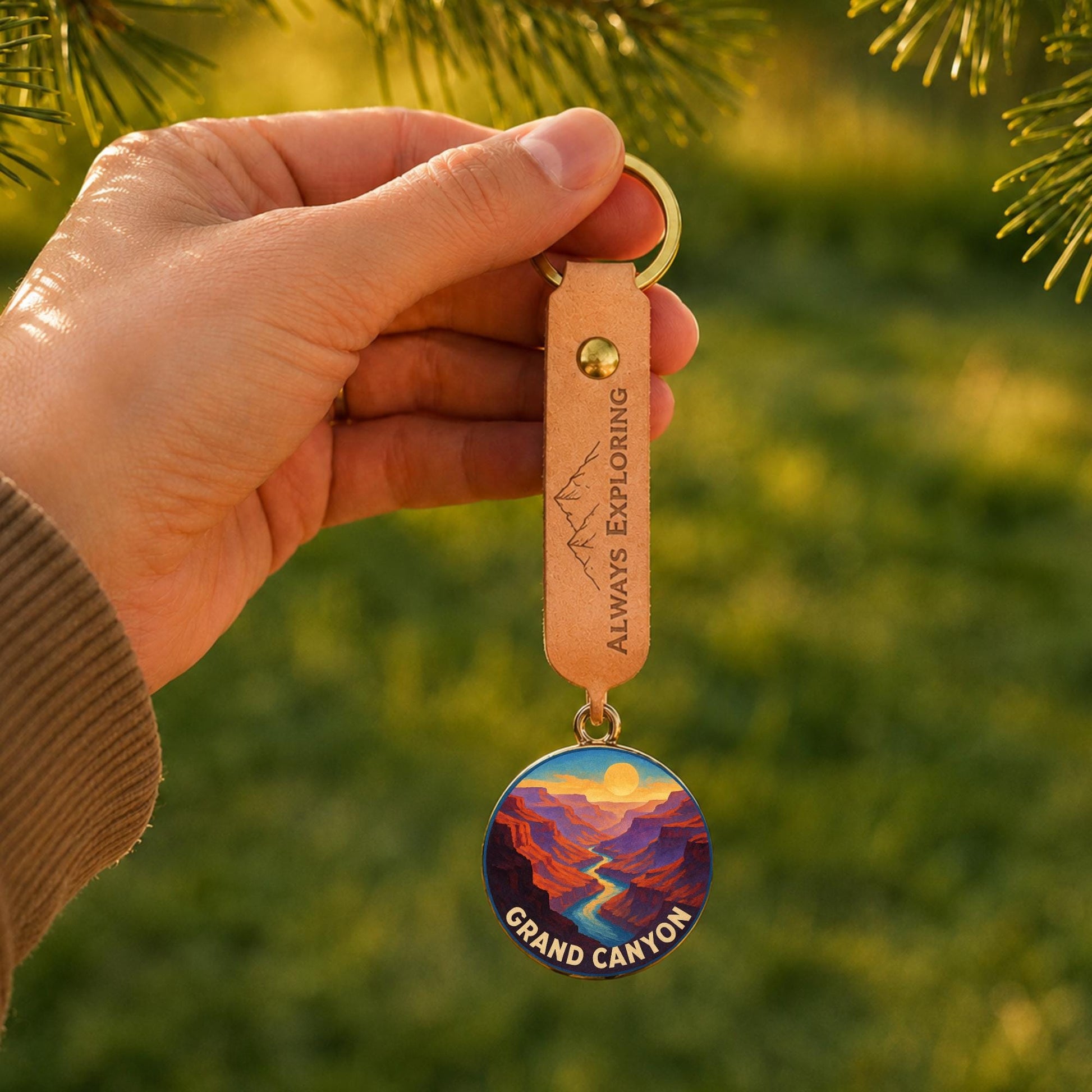 Grand Canyon National Park Charm | Grand Canyon Keychain | Arizona Hiking Gift | National Park Souvenir | Nature Lover Gift | Arizona Gift