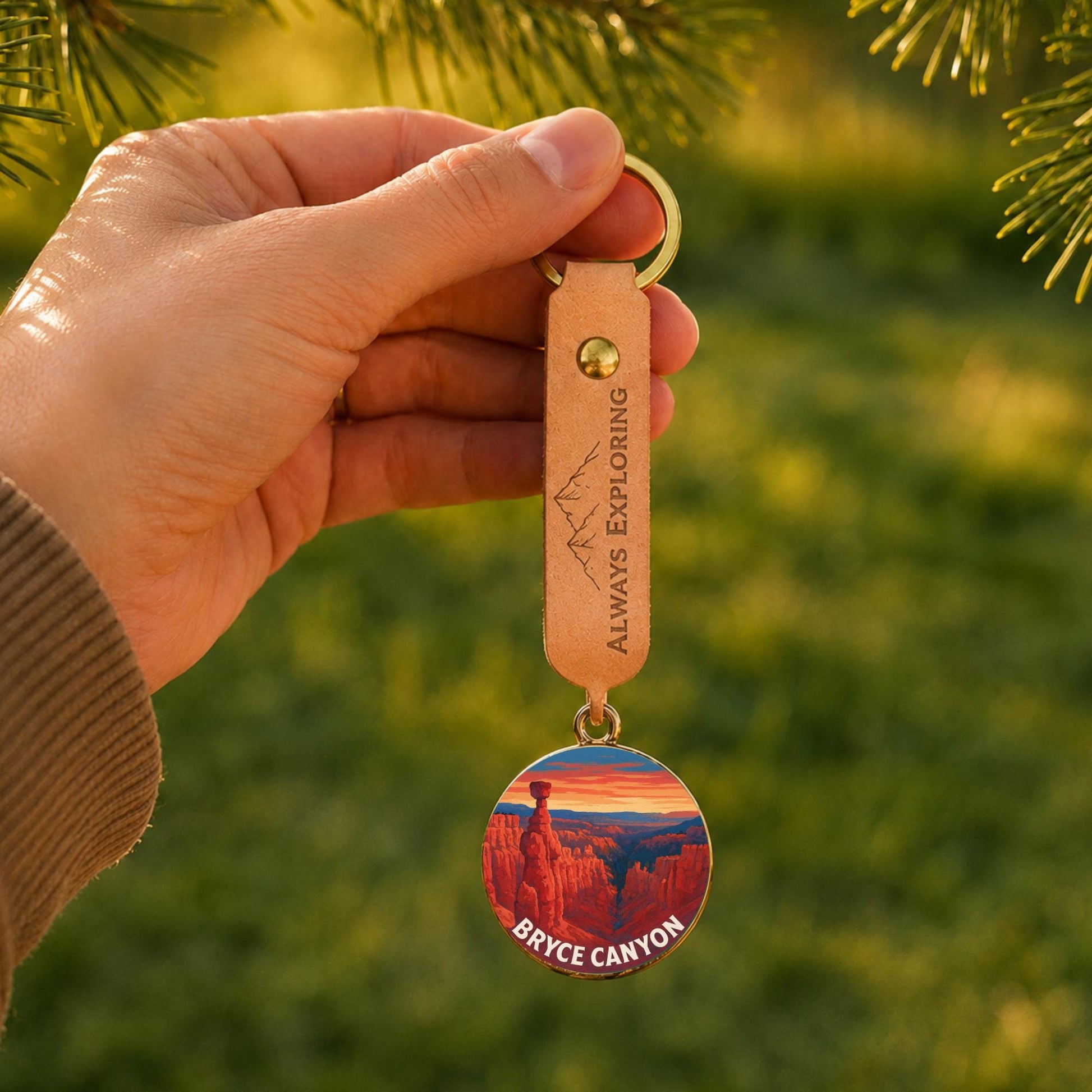 Bryce Canyon National Park Charm | Bryce Canyon Keychain | Utah Hiking Gift | National Park Souvenir | Nature Lover Gift | Utah Gift