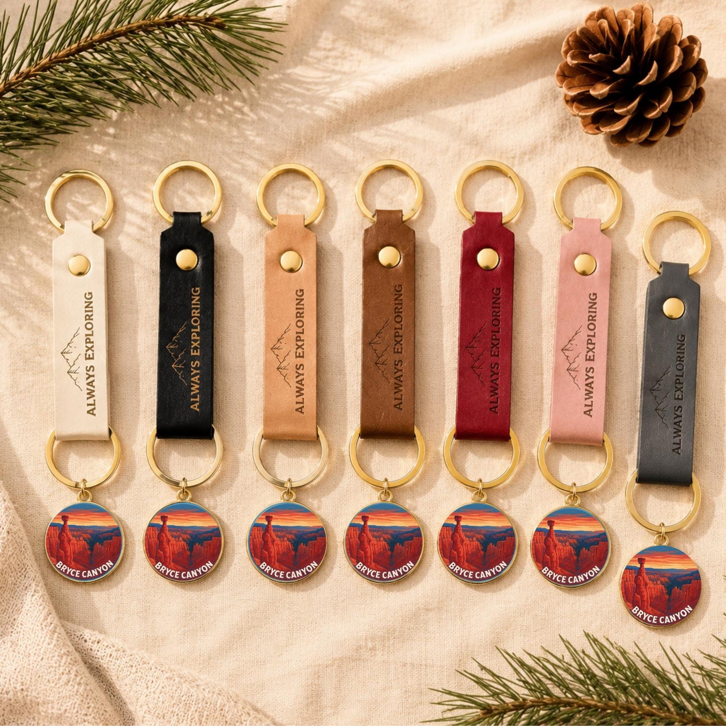 Bryce Canyon National Park Charm | Bryce Canyon Keychain | Utah Hiking Gift | National Park Souvenir | Nature Lover Gift | Utah Gift