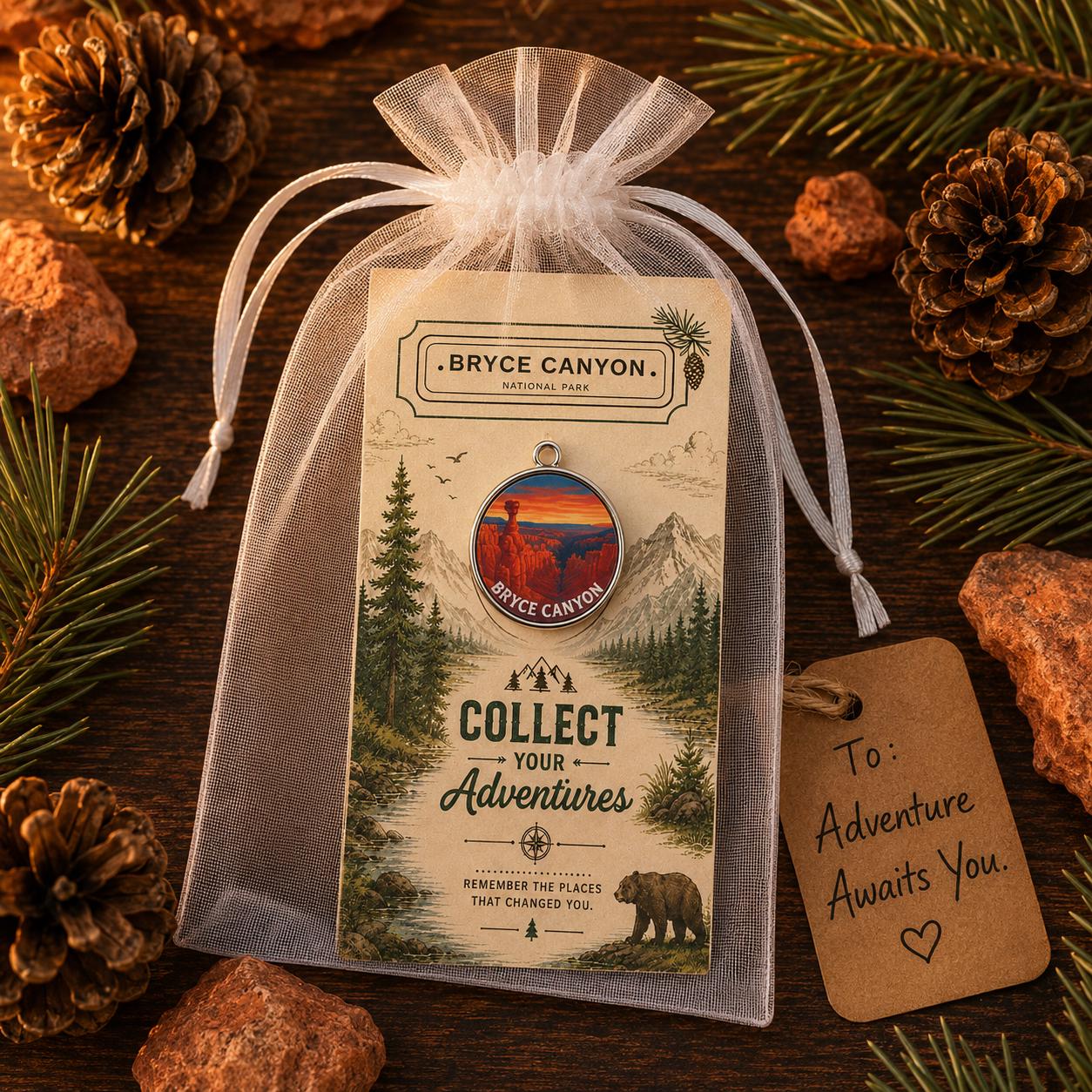 Bryce Canyon National Park Charm | Bryce Canyon Keychain | Utah Hiking Gift | National Park Souvenir | Nature Lover Gift | Utah Gift