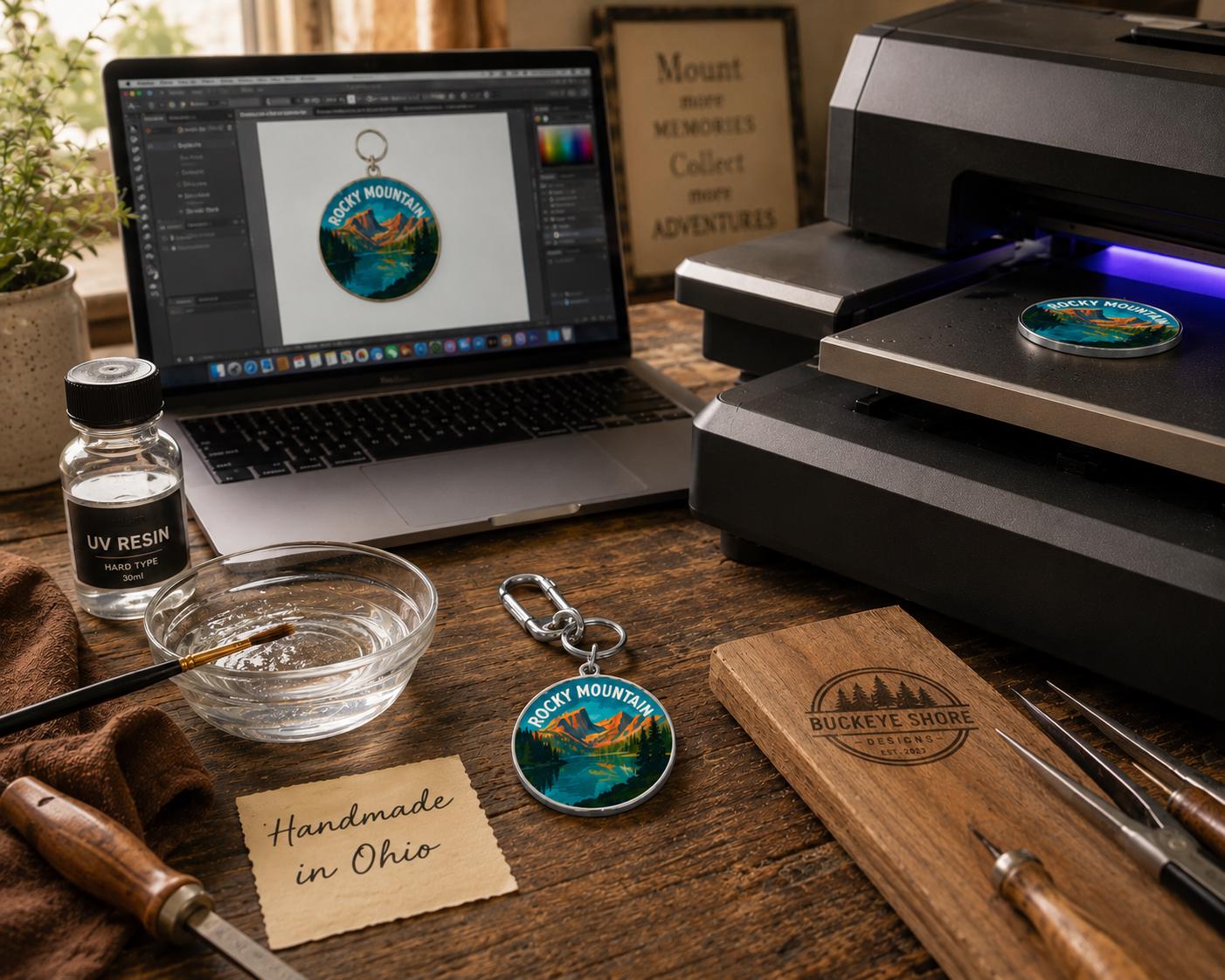 Colorado National Monument Keychain, Charm Keychain, Personalized Engraved Gift, Colorado Canyon Souvenir, Adventure Travel Gift