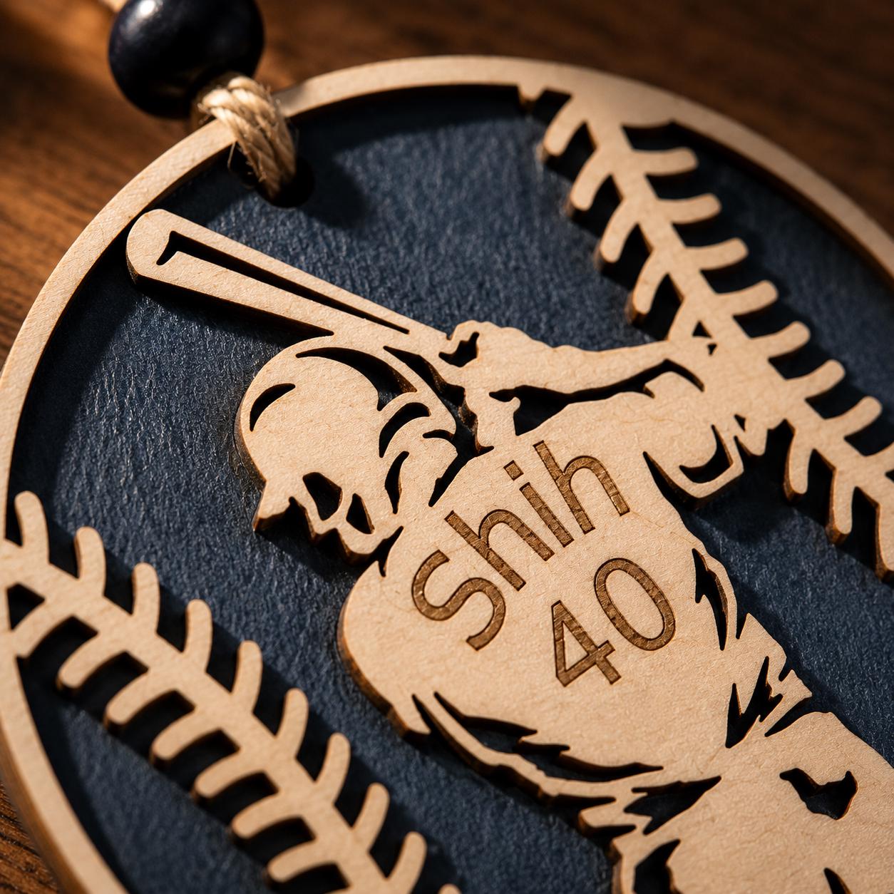 Personalized Baseball Ornament, Custom Baseball Player Christmas Ornament, Kids Baseball Gift, Boy Girl Softball Keepsake, Team Coach Gift