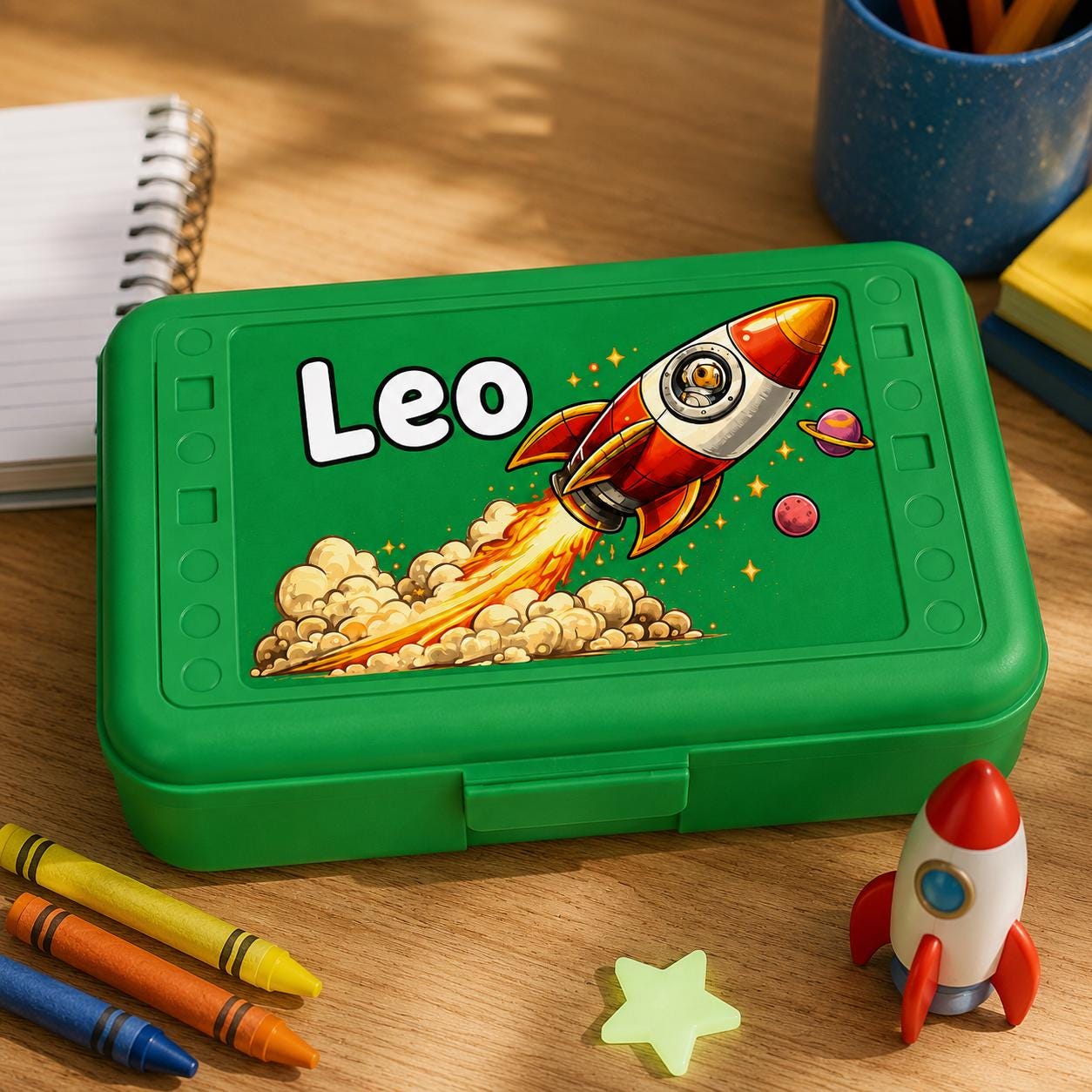 Personalized Tractor Pencil Box, Custom Name School Supply Box for Kids, Kindergarten Boy Back to School Gift, Farm Pencil Case, Art Box