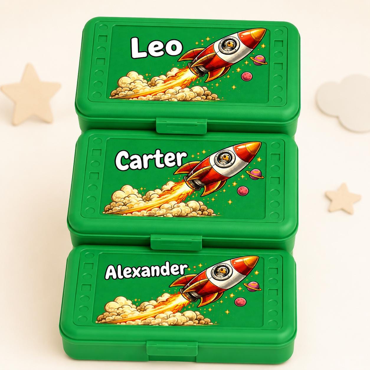 Personalized Tractor Pencil Box, Custom Name School Supply Box for Kids, Kindergarten Boy Back to School Gift, Farm Pencil Case, Art Box