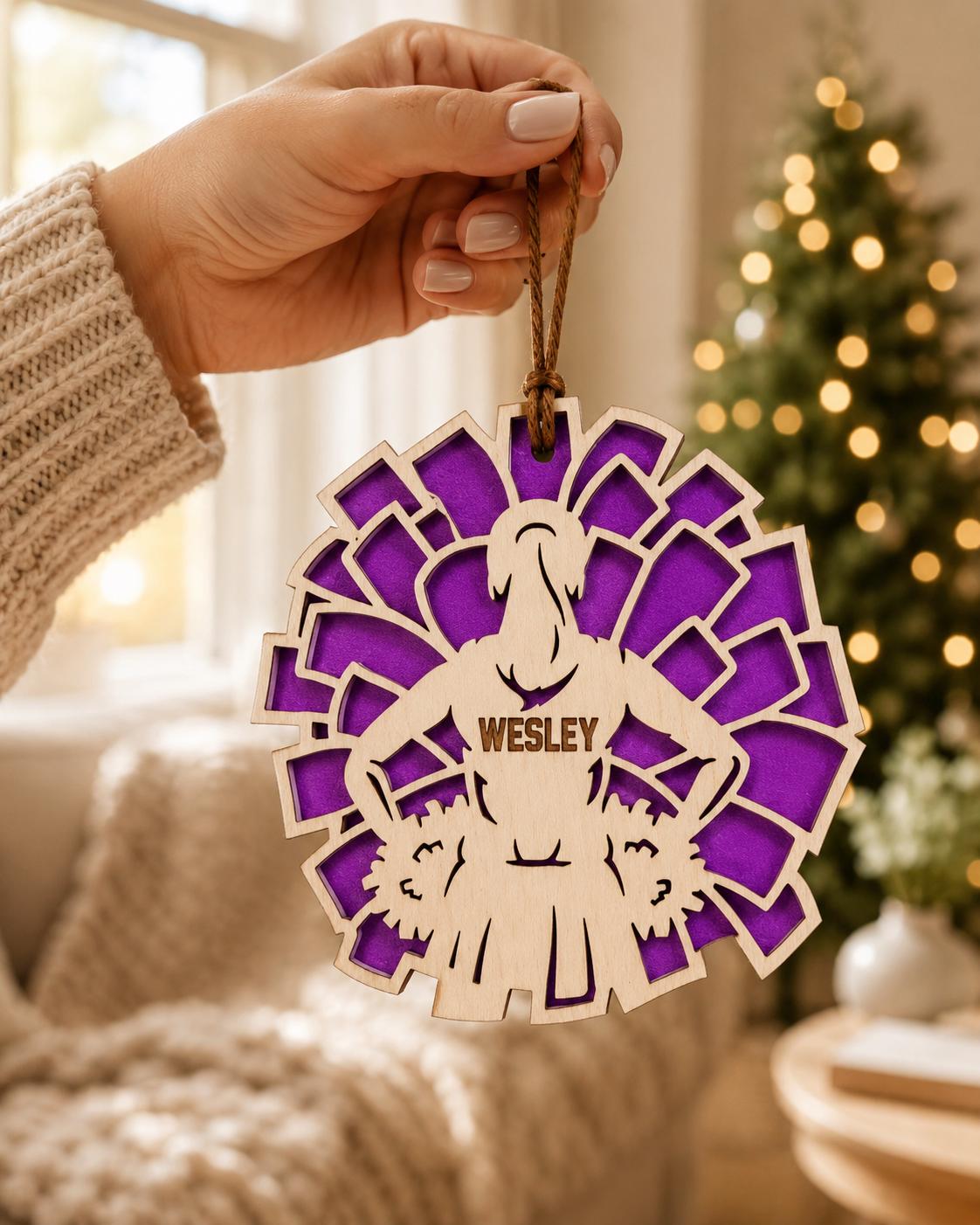 Personalized Cheer Ornament, Custom Cheerleader Christmas Ornament, Boy Girl Cheer Team Squad Gift, Cheerleading Keepsake, Coach Gift