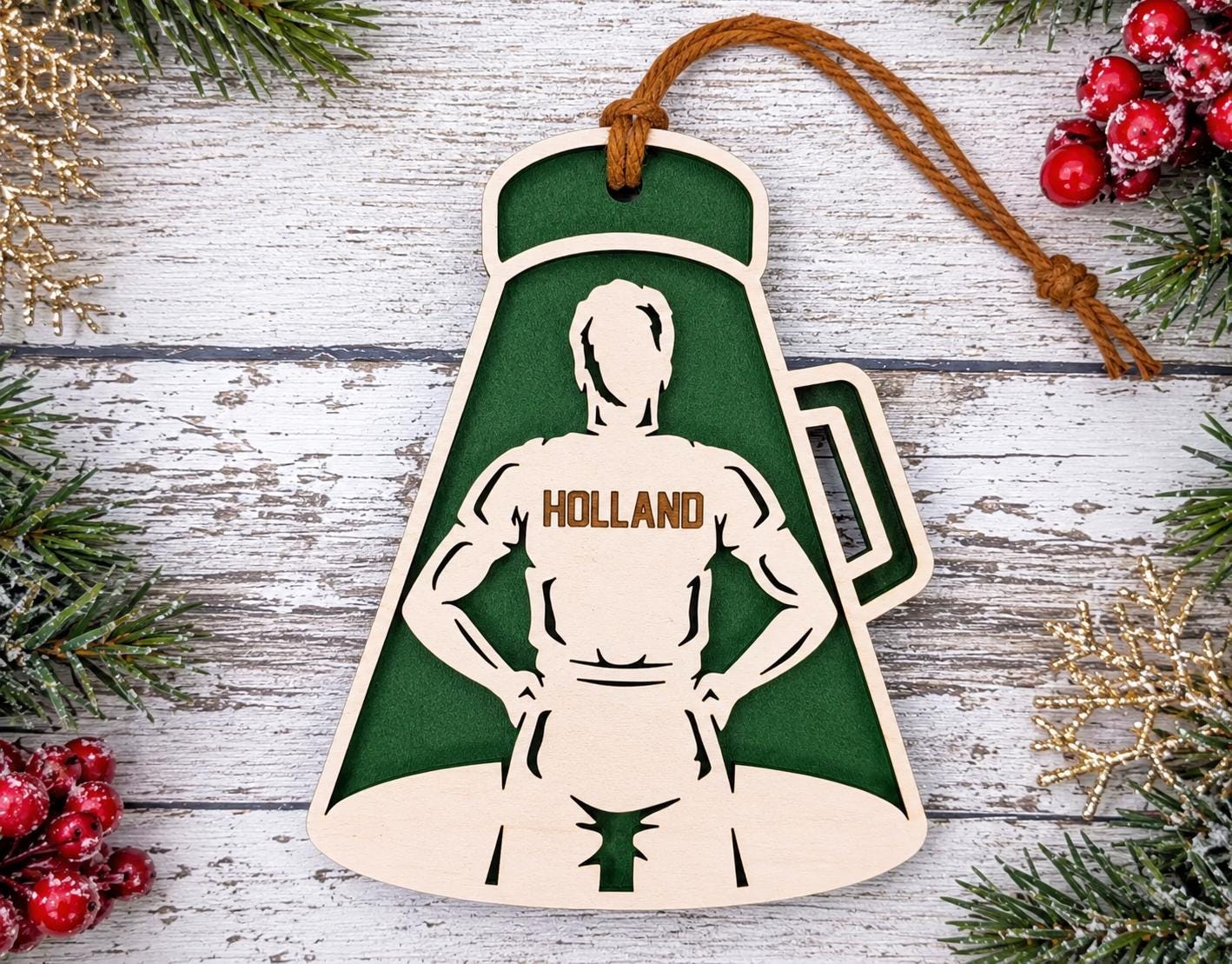 Personalized Cheer Ornament, Custom Cheerleader Christmas Ornament, Boy Girl Cheer Team Squad Gift, Cheerleading Keepsake, Coach Gift