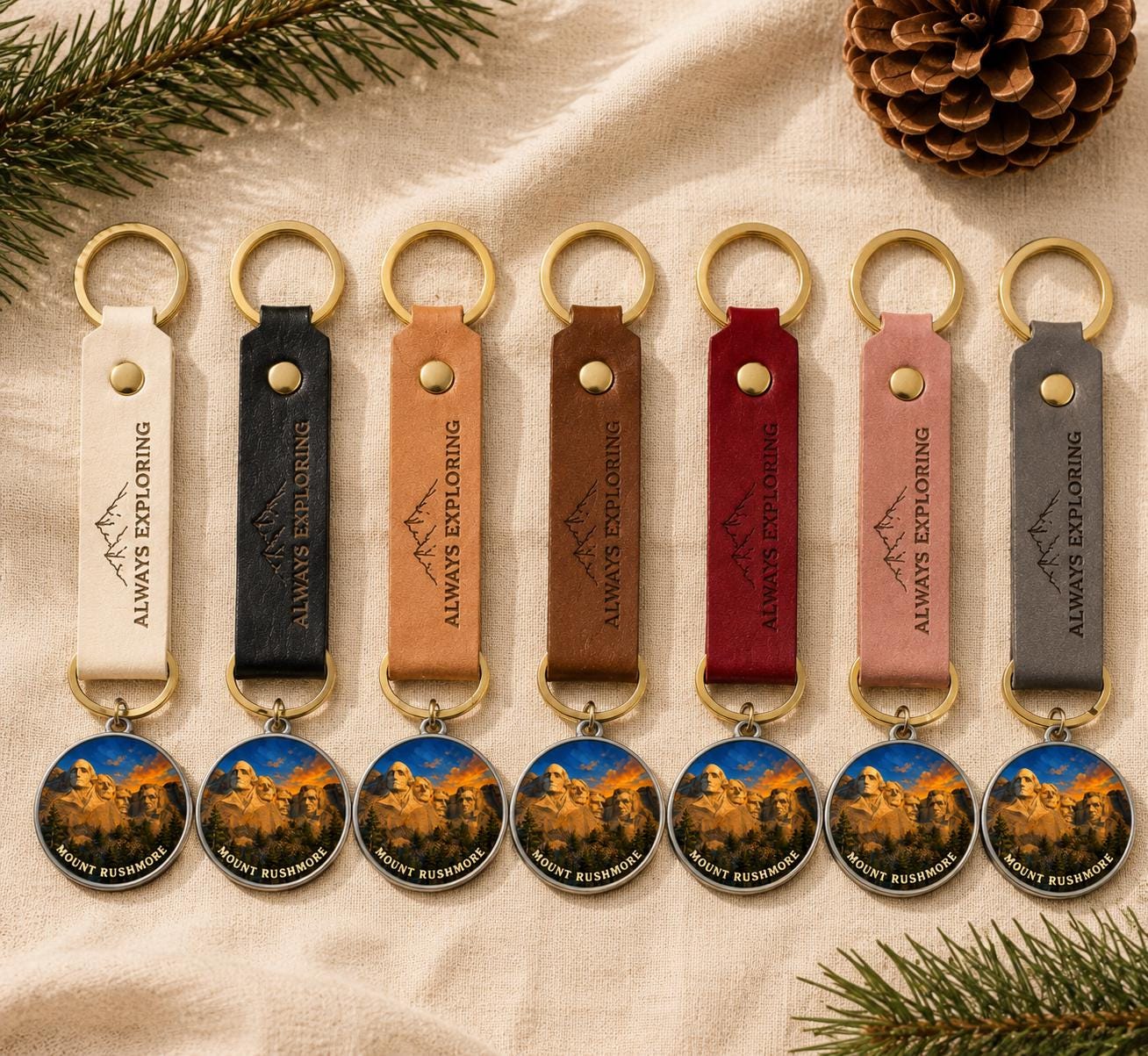Colorado National Monument Keychain, Charm Keychain, Personalized Engraved Gift, Colorado Canyon Souvenir, Adventure Travel Gift