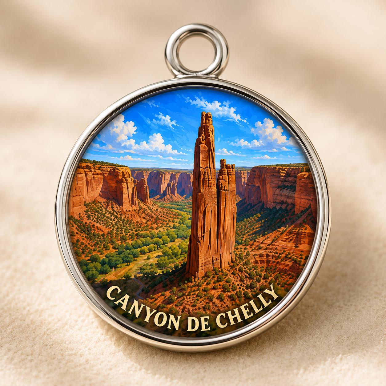 Canyon de Chelly Keychain, National Monument Charm Keychain, Personalized Engraved Gift, Arizona Souvenir, Adventure Travel Gift