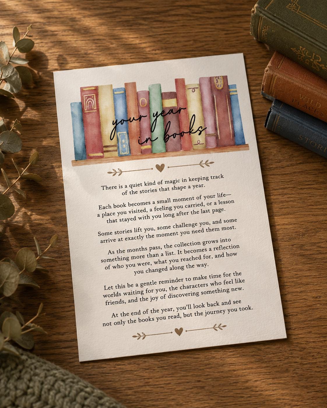 Personalized Reading Tracker | Wooden Books Read This Year Sign | Book Goal Tracker | Reader Gift | Librarian Gift | Book Lover Gift