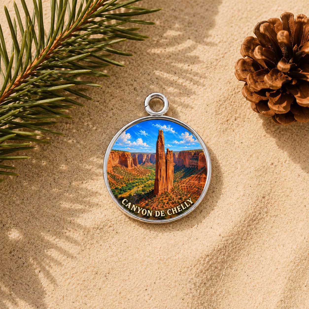 Canyon de Chelly Keychain, National Monument Charm Keychain, Personalized Engraved Gift, Arizona Souvenir, Adventure Travel Gift