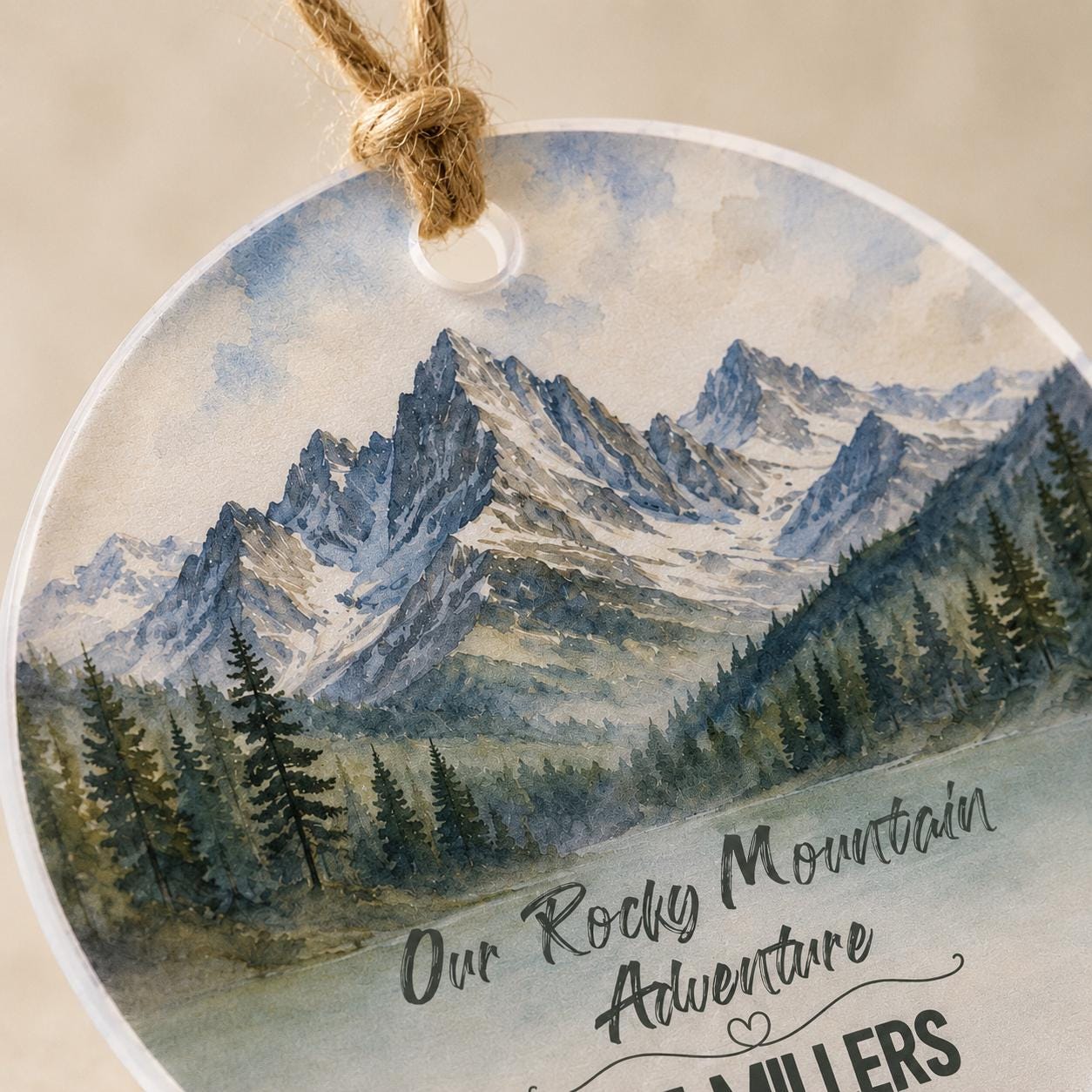 Rocky Mountain National Park Ornament, Personalized Christmas Ornament, National Park Gift, Hiking Gift, Family Adventure Keepsake 2026