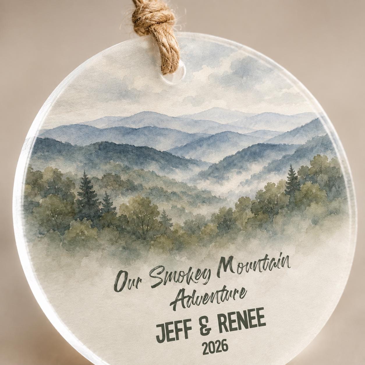 Great Smoky Mountains National Park Ornament,Personalized Christmas Ornament, National Park Gift, Hiking Gift, Family Adventure Keepsake2026